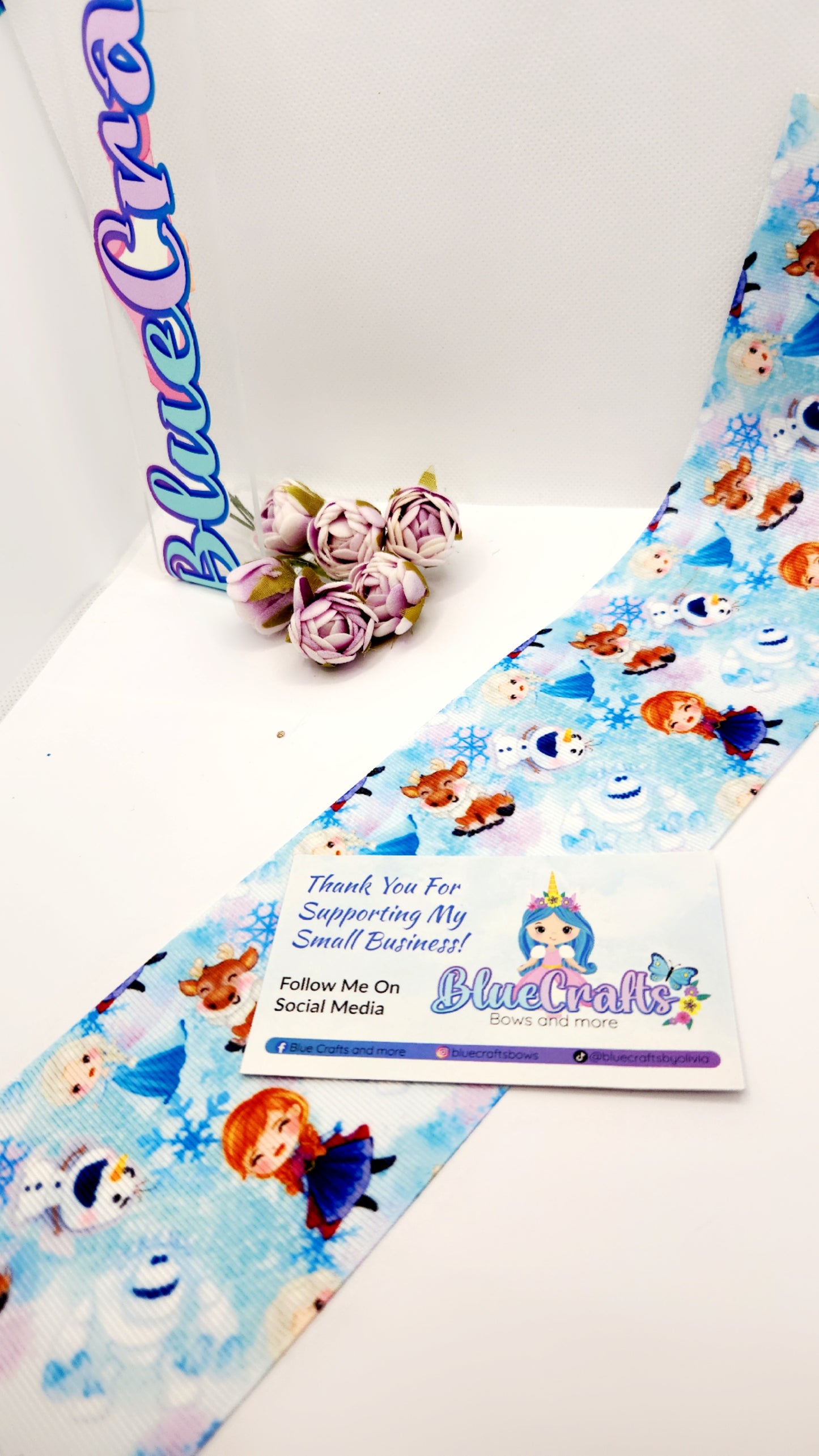 Grosgrain Ribbon 3inch "Frozen"
