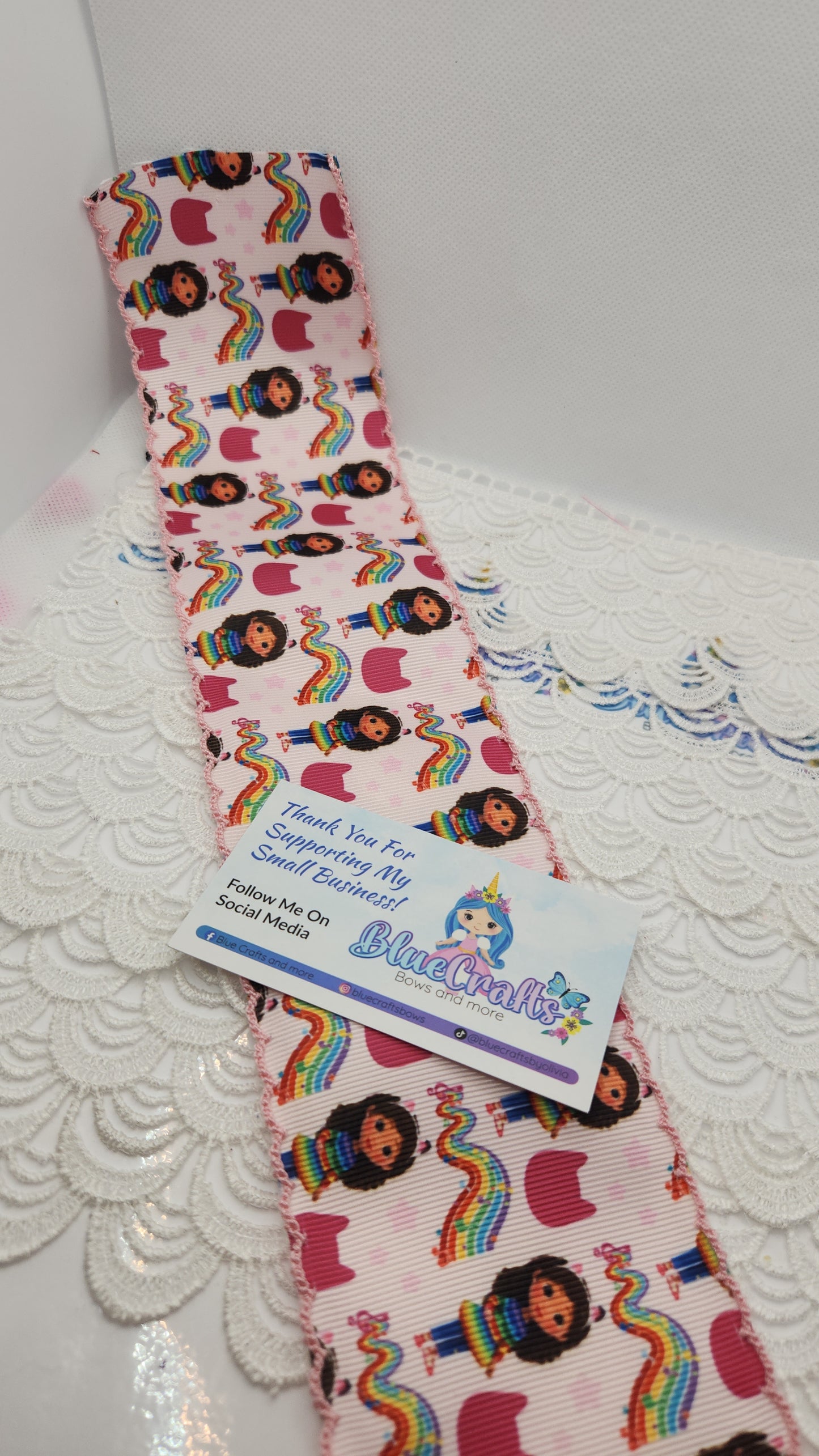 Moonstitich Print Ribbon3" Gabby