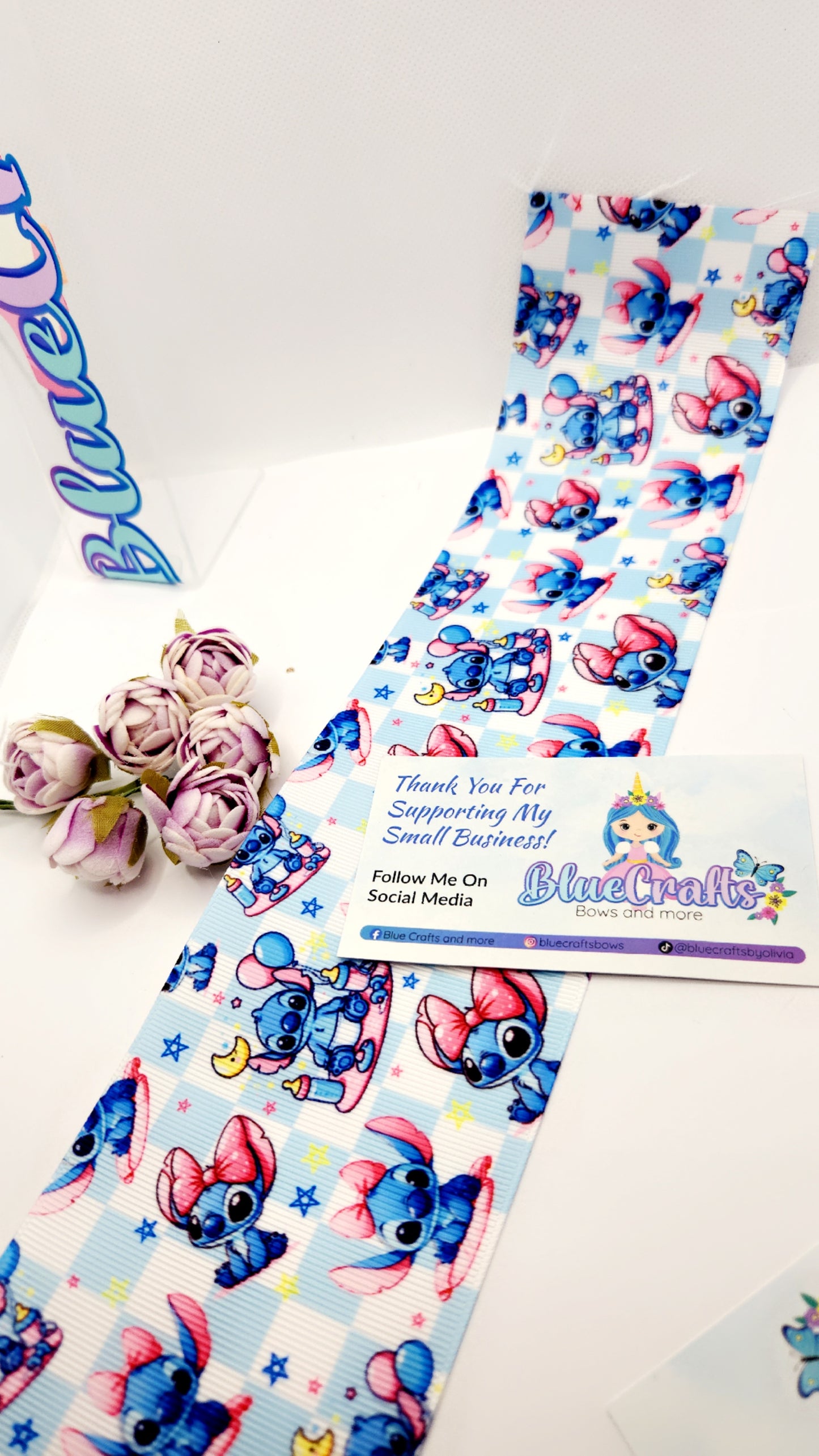 Grosgrain Ribbon 3inch "Stitch bow"