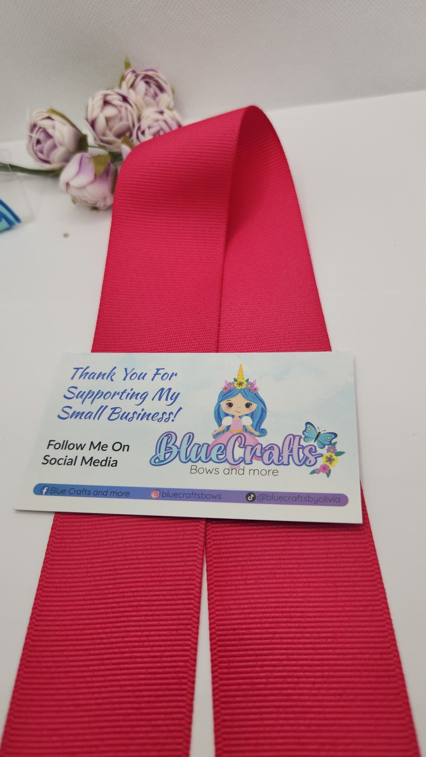 Grosgrain Offray Ribbon 1.5"Shocking Pink"