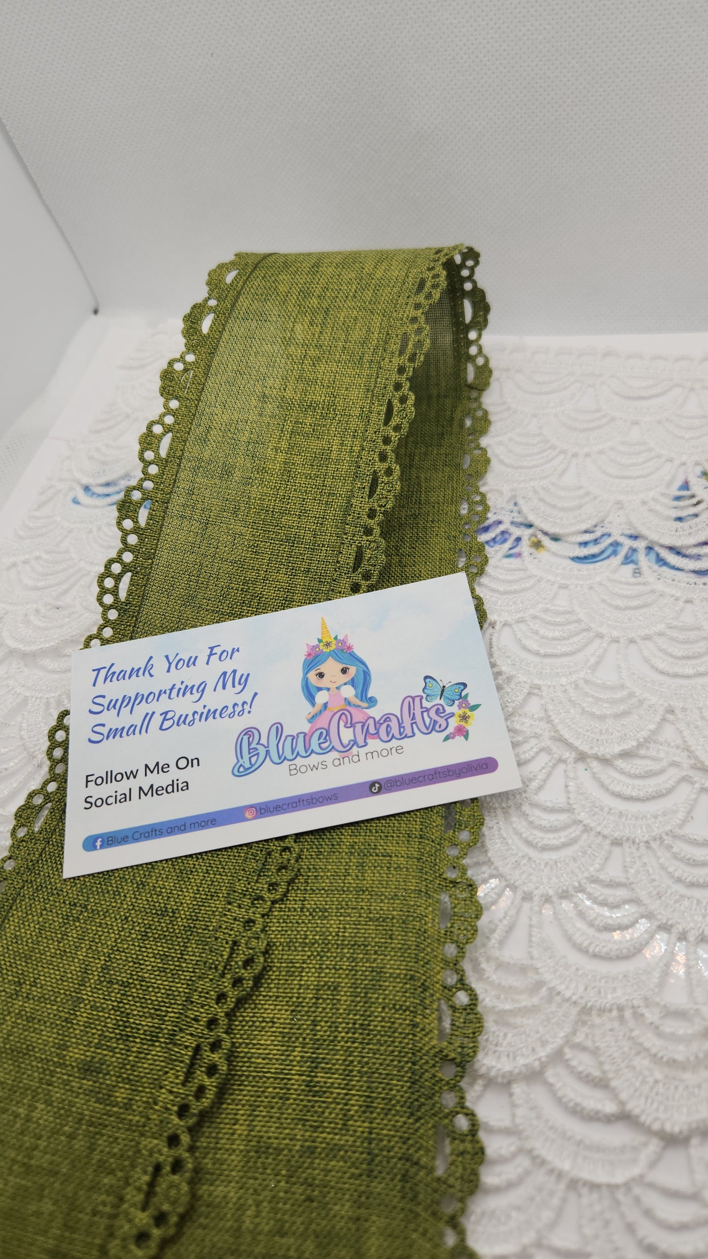 Scallop Canvas "Moss Green"