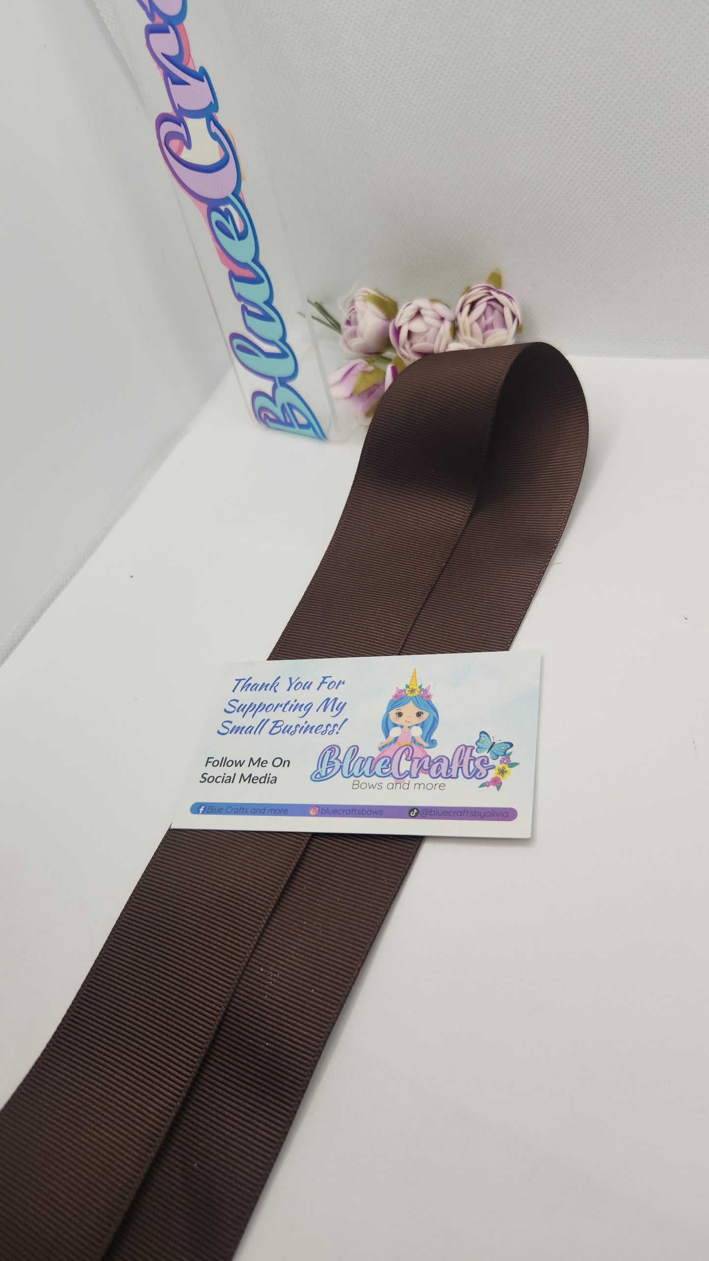 Grosgrain Ribbon 1.5 "Brown"