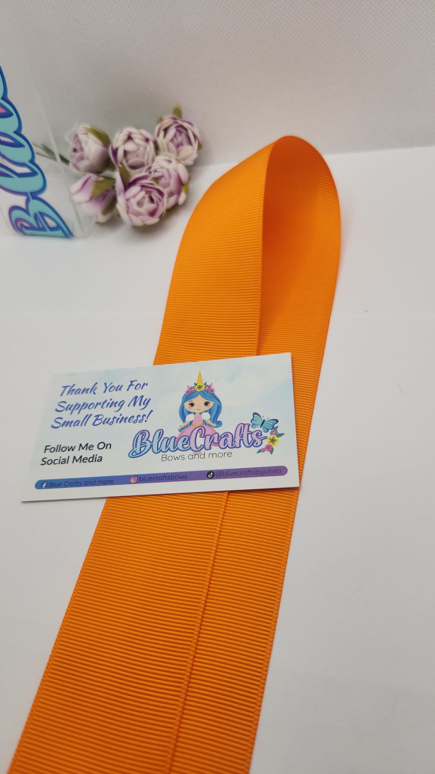 Grosgrain Ribbon 1.5 "Tangerine"