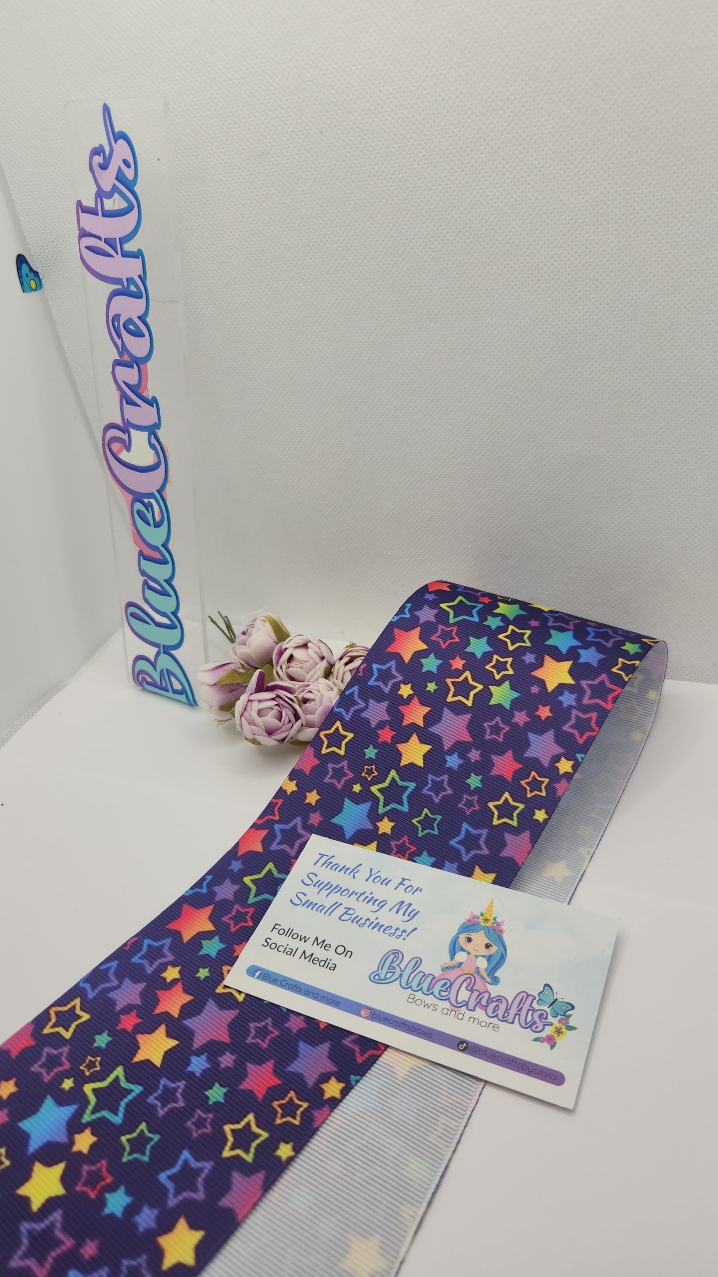 Grosgrain Ribbon 3 inch "Stars"