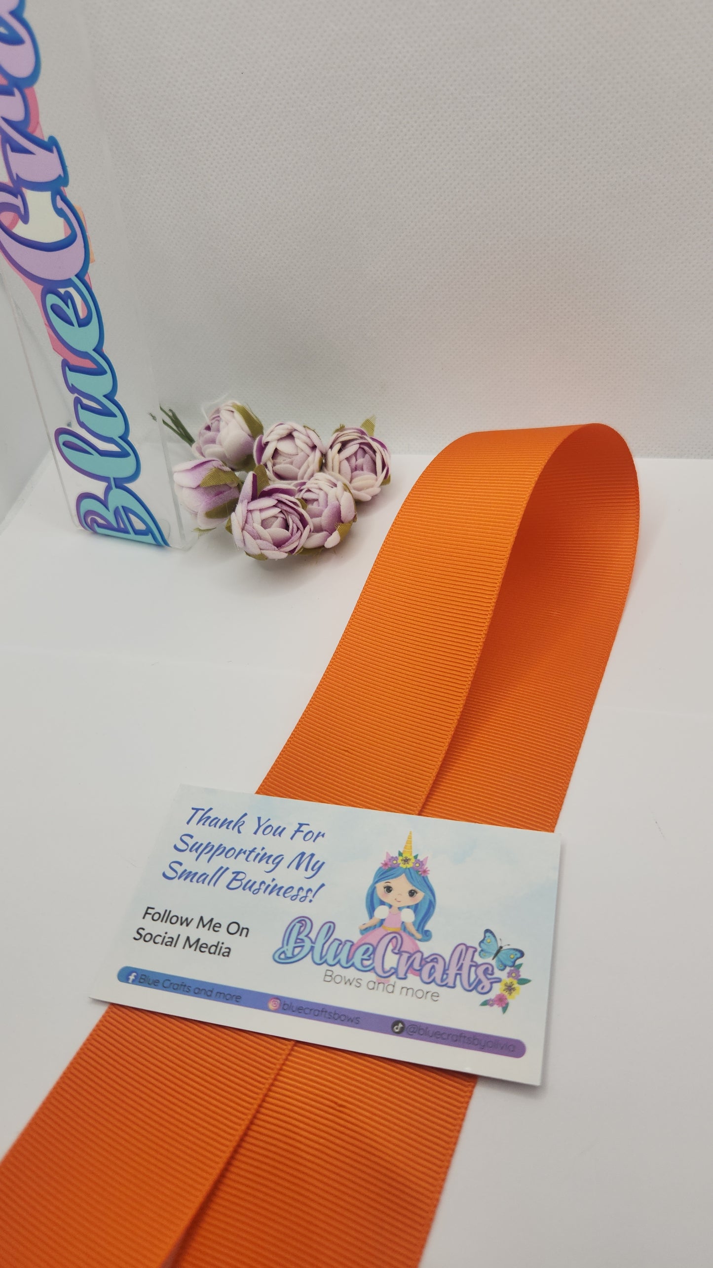 Grosgrain Ribbon 1.5 "Russet Orange"