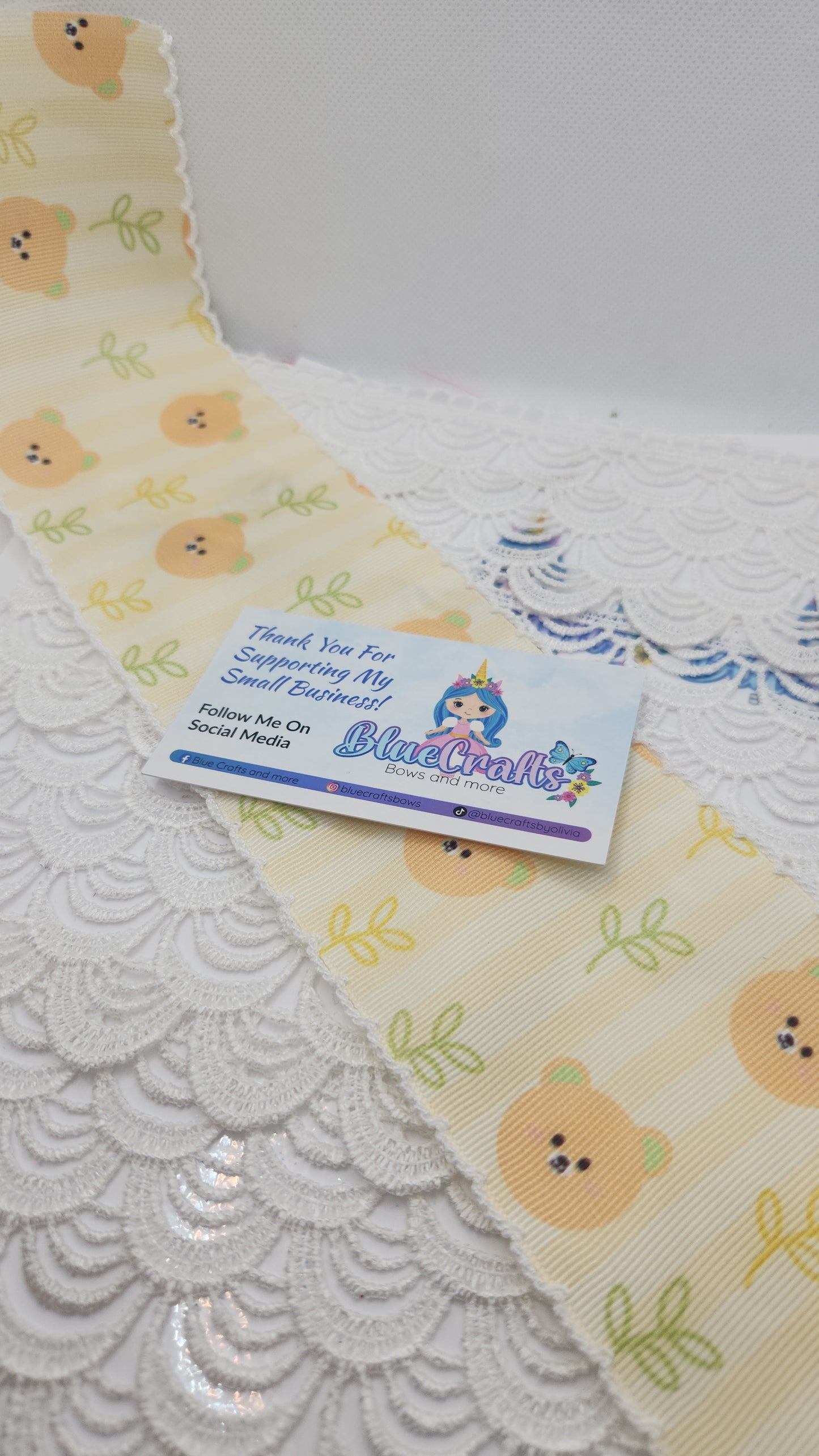 Moonstitich Print Ribbon "Cute Bear" 🐻