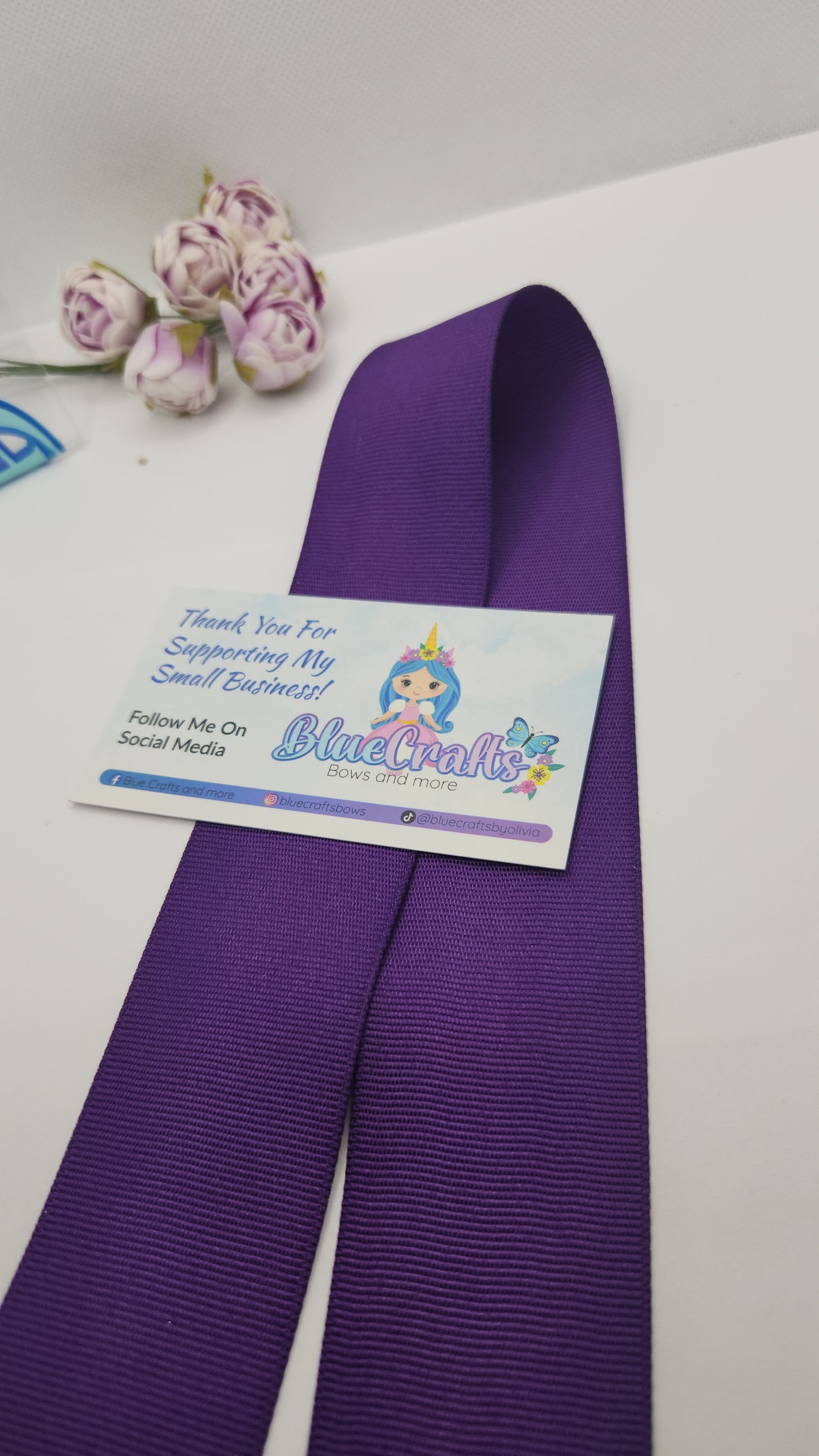 Grosgrain Offray Ribbon 1.5 Royal Purple"