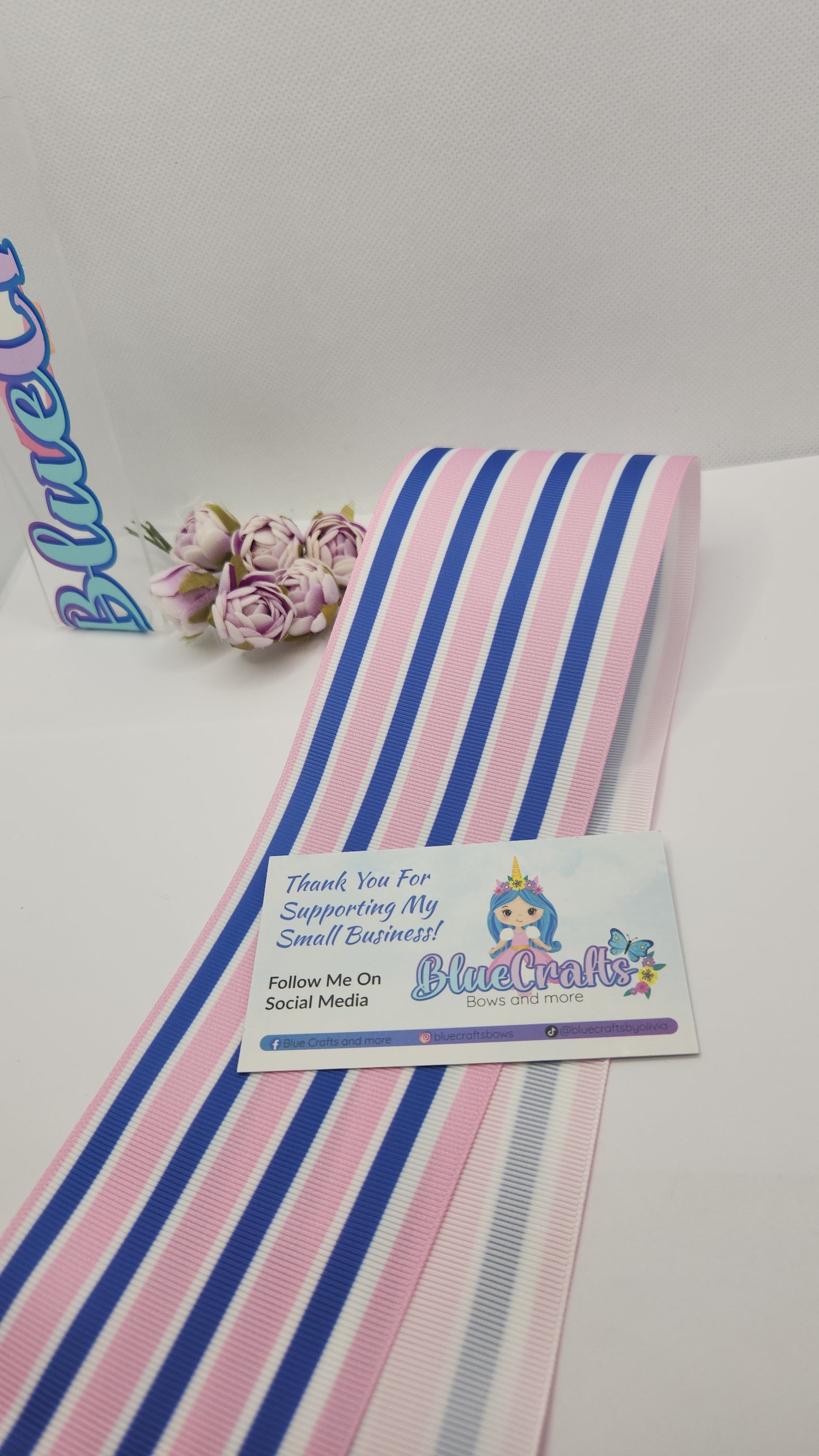 Grosgrain Ribbon 3 inch "Hospital Print #1"