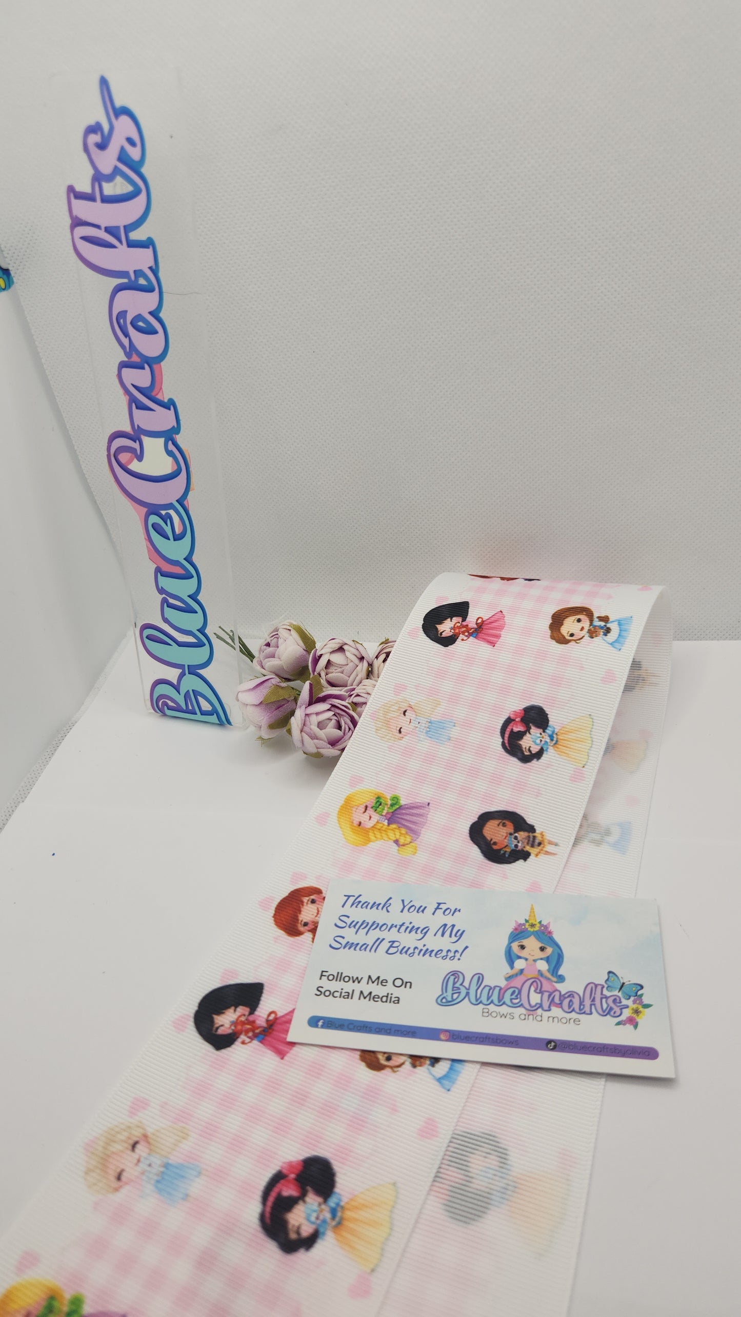 Grosgrain Ribbon 3 inch "Princess"
