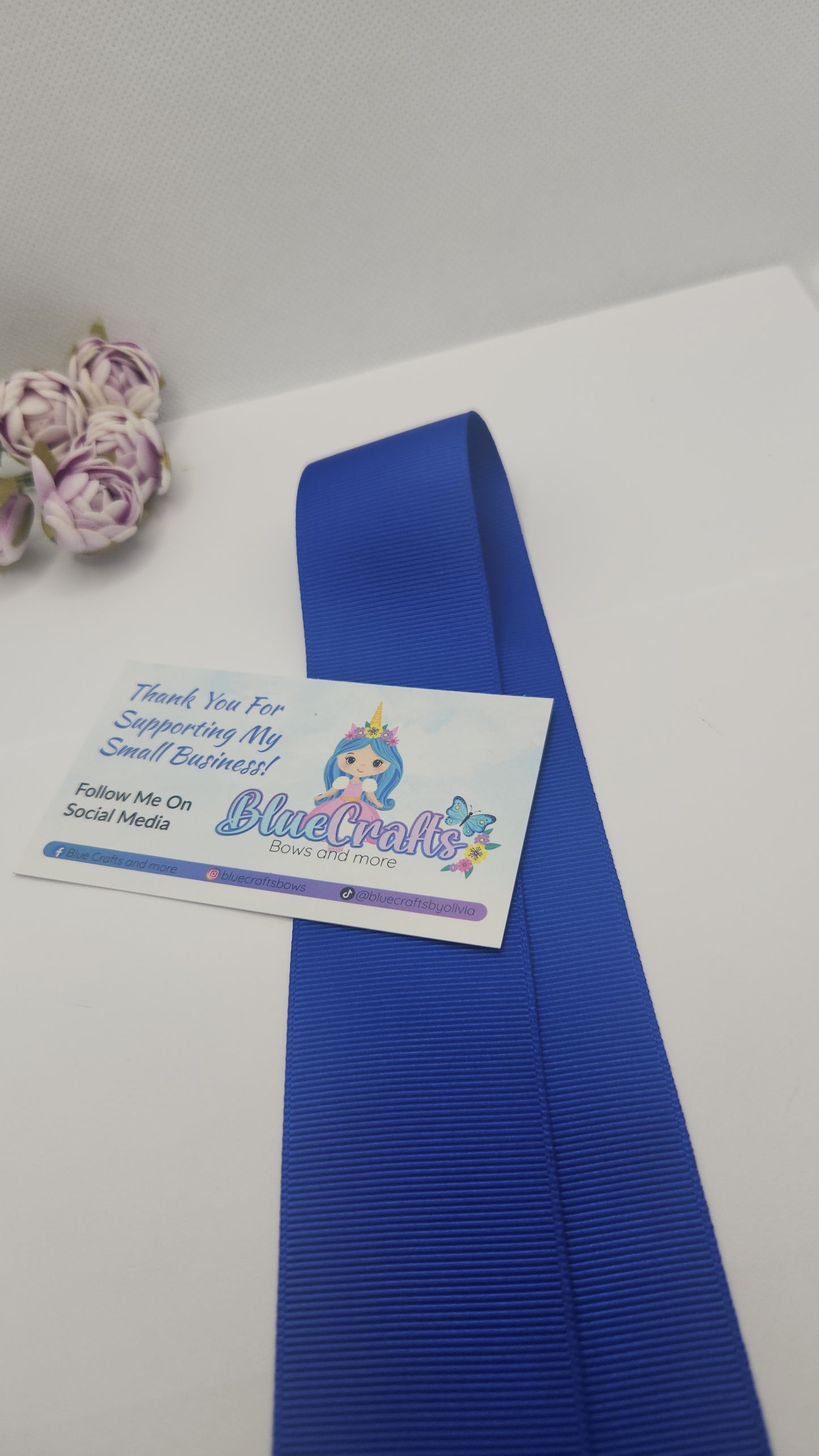Grosgrain Ribbon 1.5 "Cobalt"