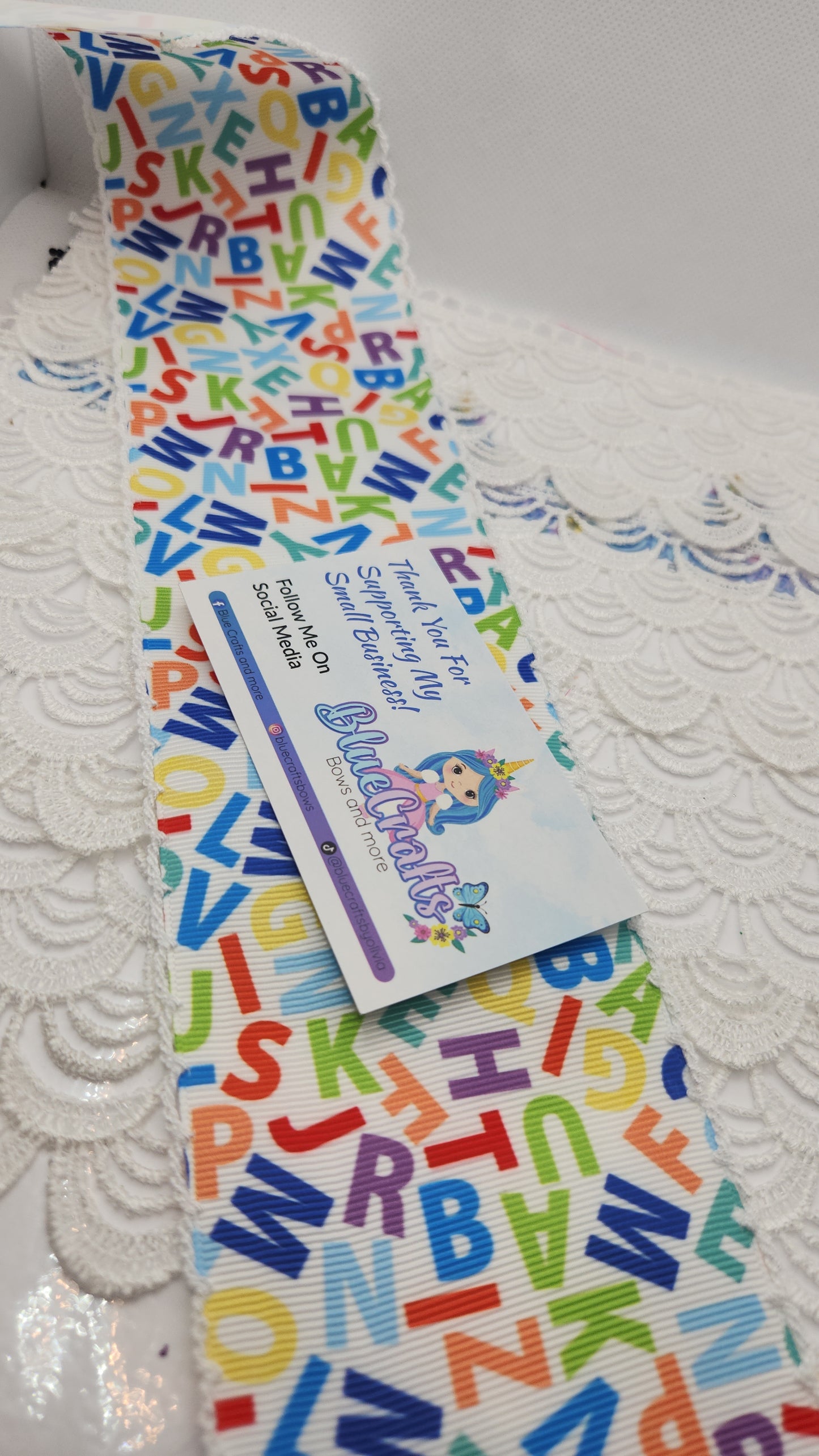 Moonstitich Print Ribbon"ABC