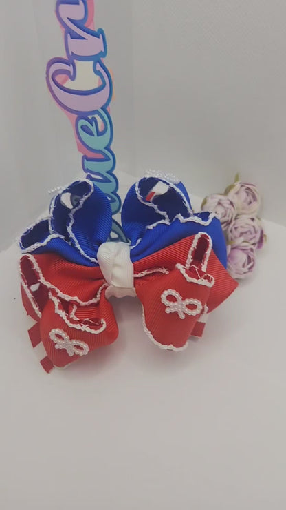 Hairbow perfect for July 4th