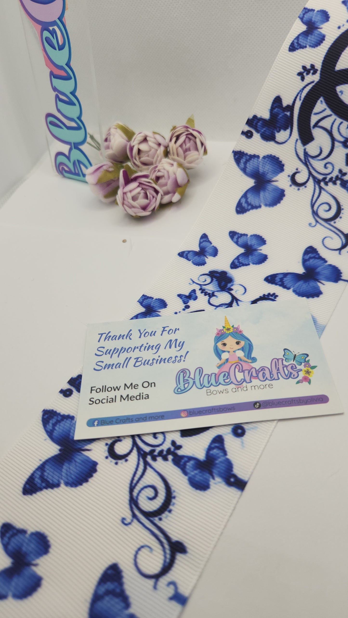 Grosgrain Ribbon "Blubutterfly CC"
