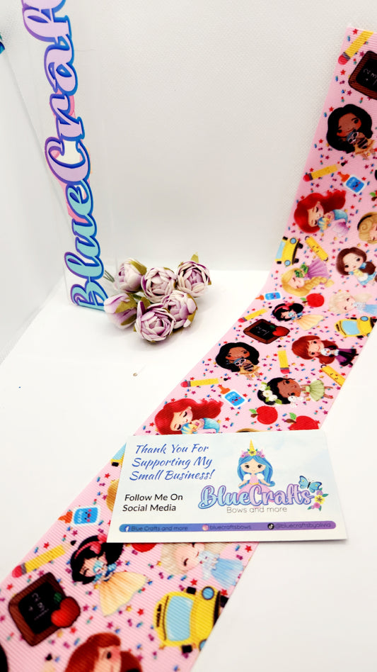 Grosgrain Ribbon 3inch "School Princess"