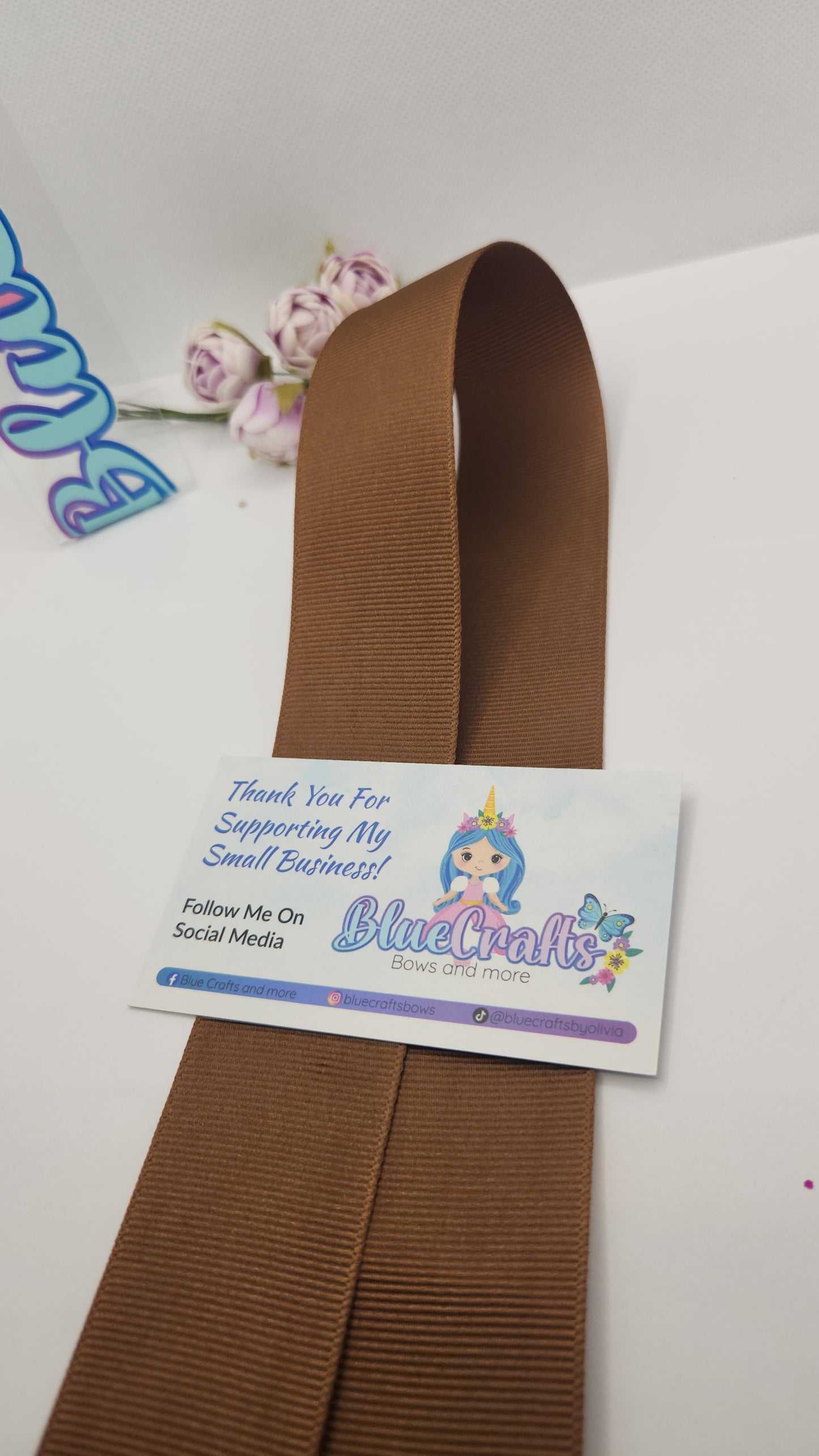 Grosgrain Offray Ribbon 1.5 " Coffee"