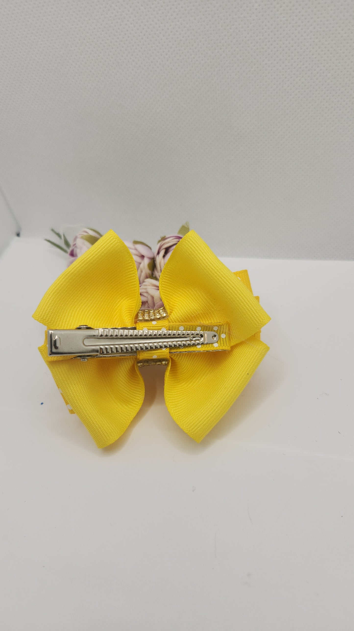 Set of 2 Yellow Swiss dots 3"