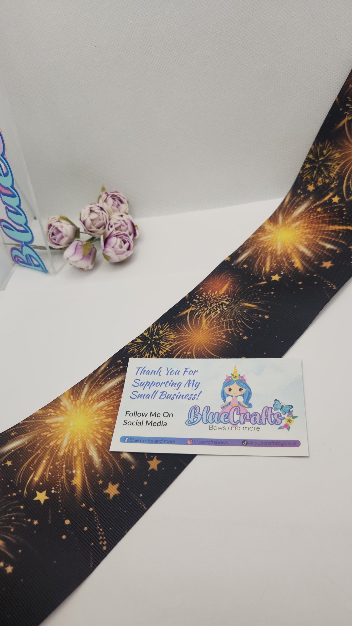 Grosgrain Ribbon 3inch "New Year"