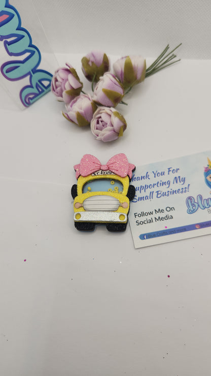 Shakers for hairbows "School bus"