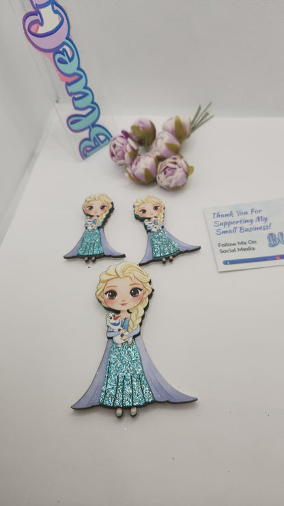 Shakers for hairbows "Elsa"