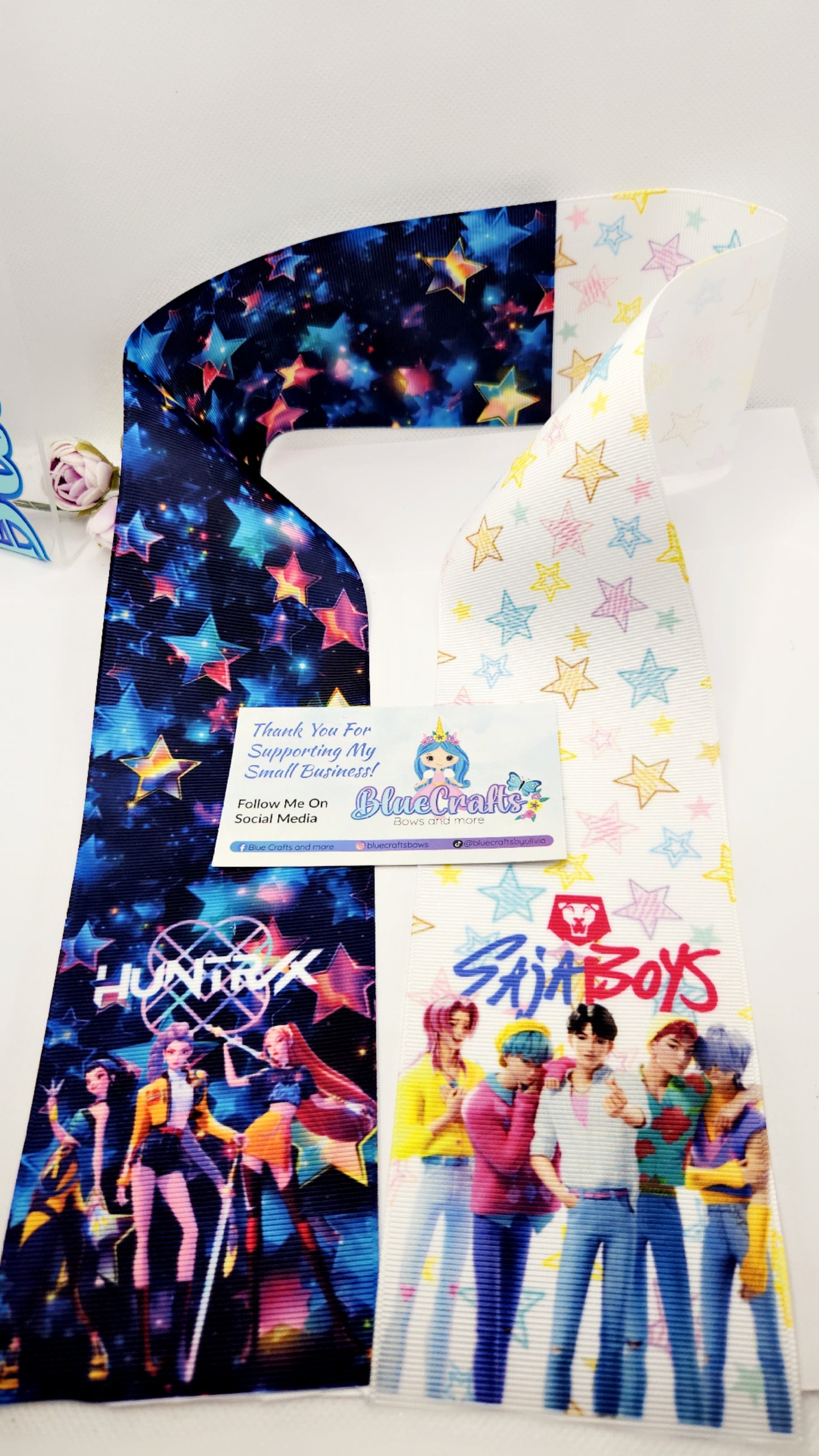 Grosgrain Ribbon 3inch "Saja Boys and Kpop Girls"
