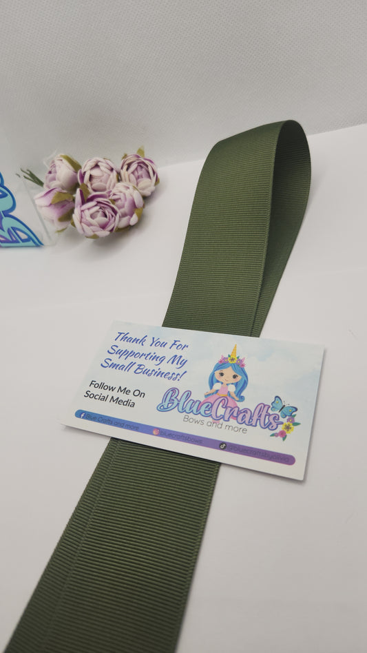 Grosgrain Ribbon 1.5 "Moss"