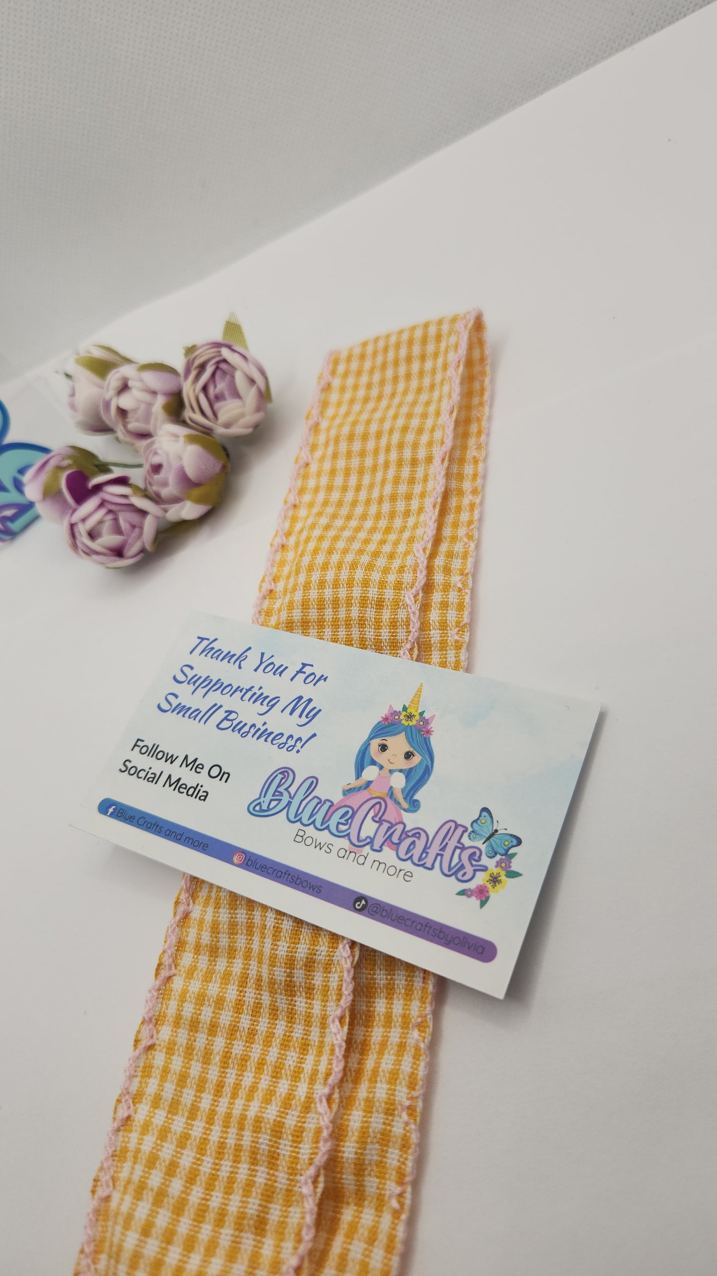 Moonstitich Yellow gingham 1.5