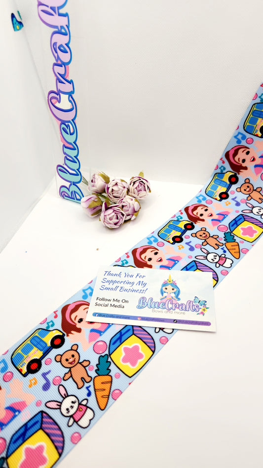 Grosgrain Ribbon 3 inch"Mrs Rachel #3"