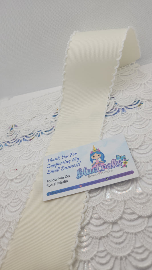 Moonstitich Ribbon "Antique White/White"
