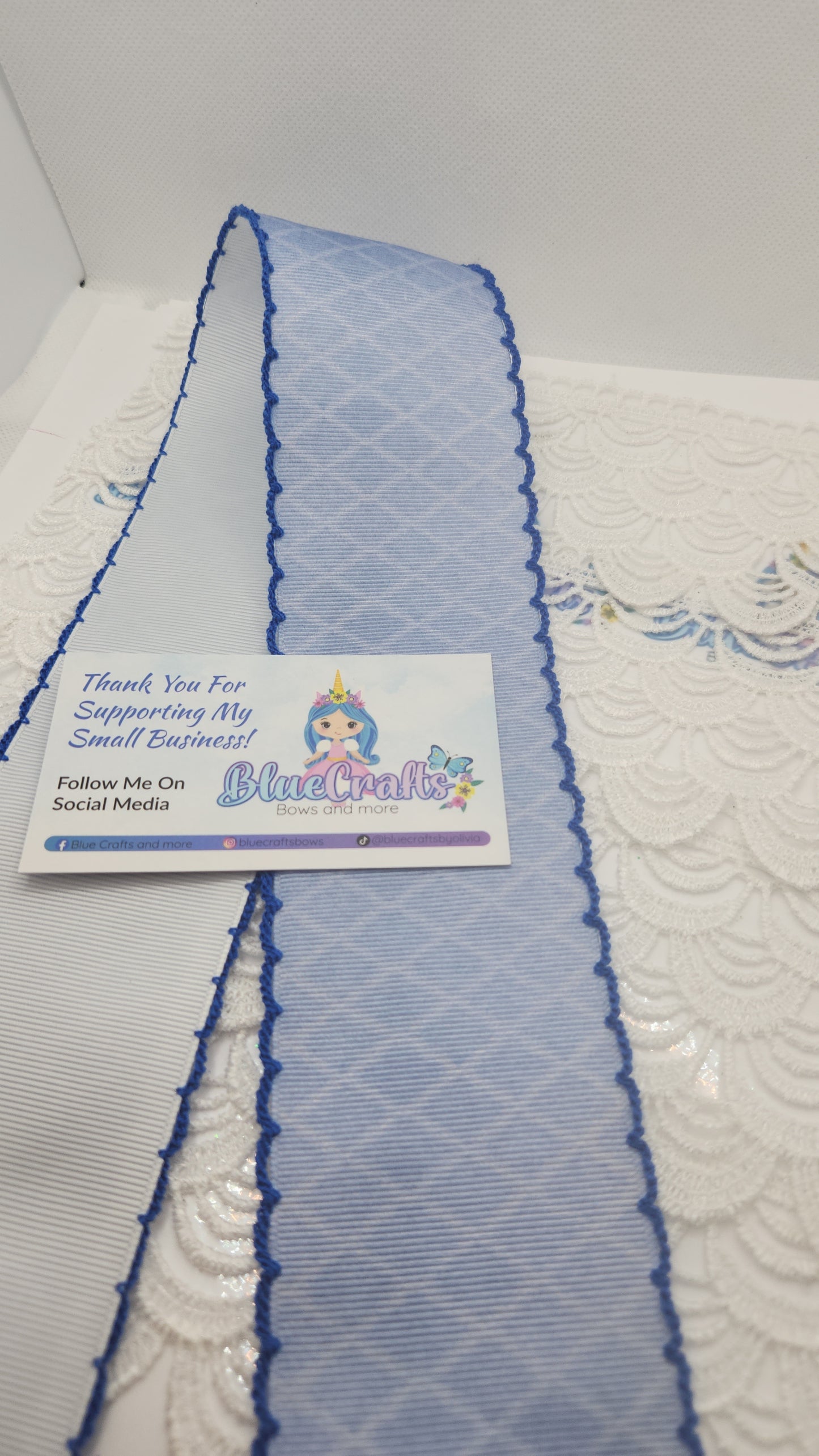 Moonstitich Print Ribbon "Blue"