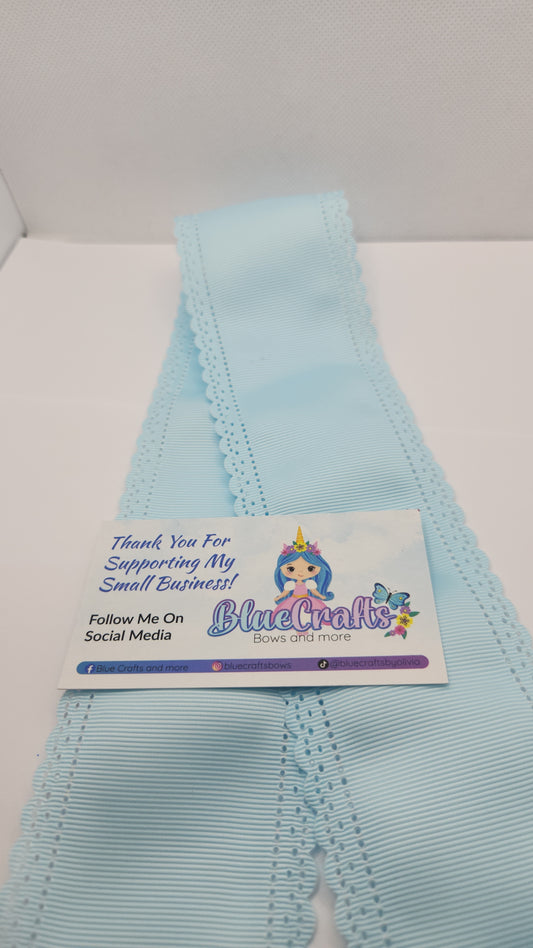 Scallop Grosgrain "Lt.Blue"