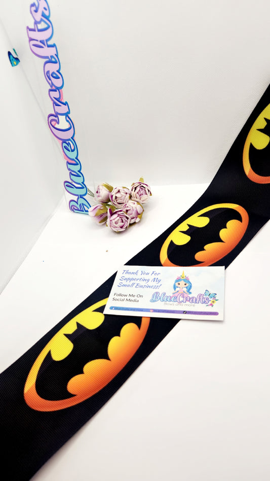 Grosgrain Ribbon 3 inch "Batman"