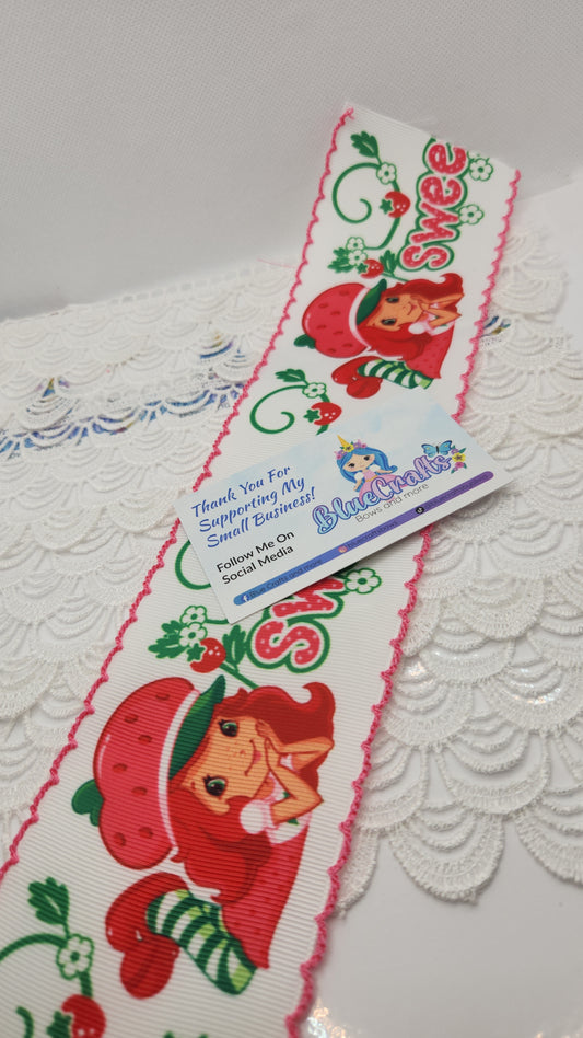Moonstitich Print Ribbon "🍓   Shortcake"