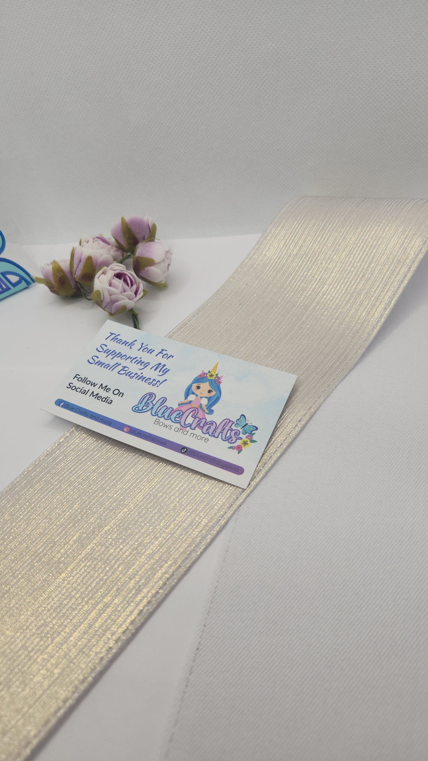 Metallic Ribbon 3inch "Lt.Silver"