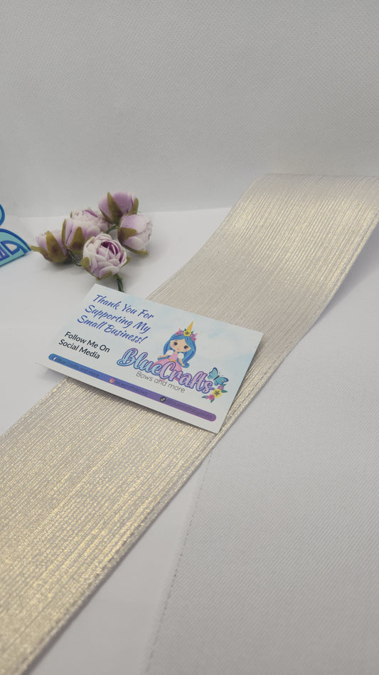 Metallic Ribbon 3inch "Lt.Silver"