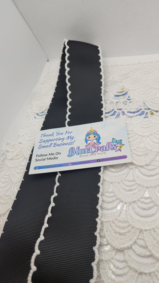 Moonstitich Ribbon "Black/White"