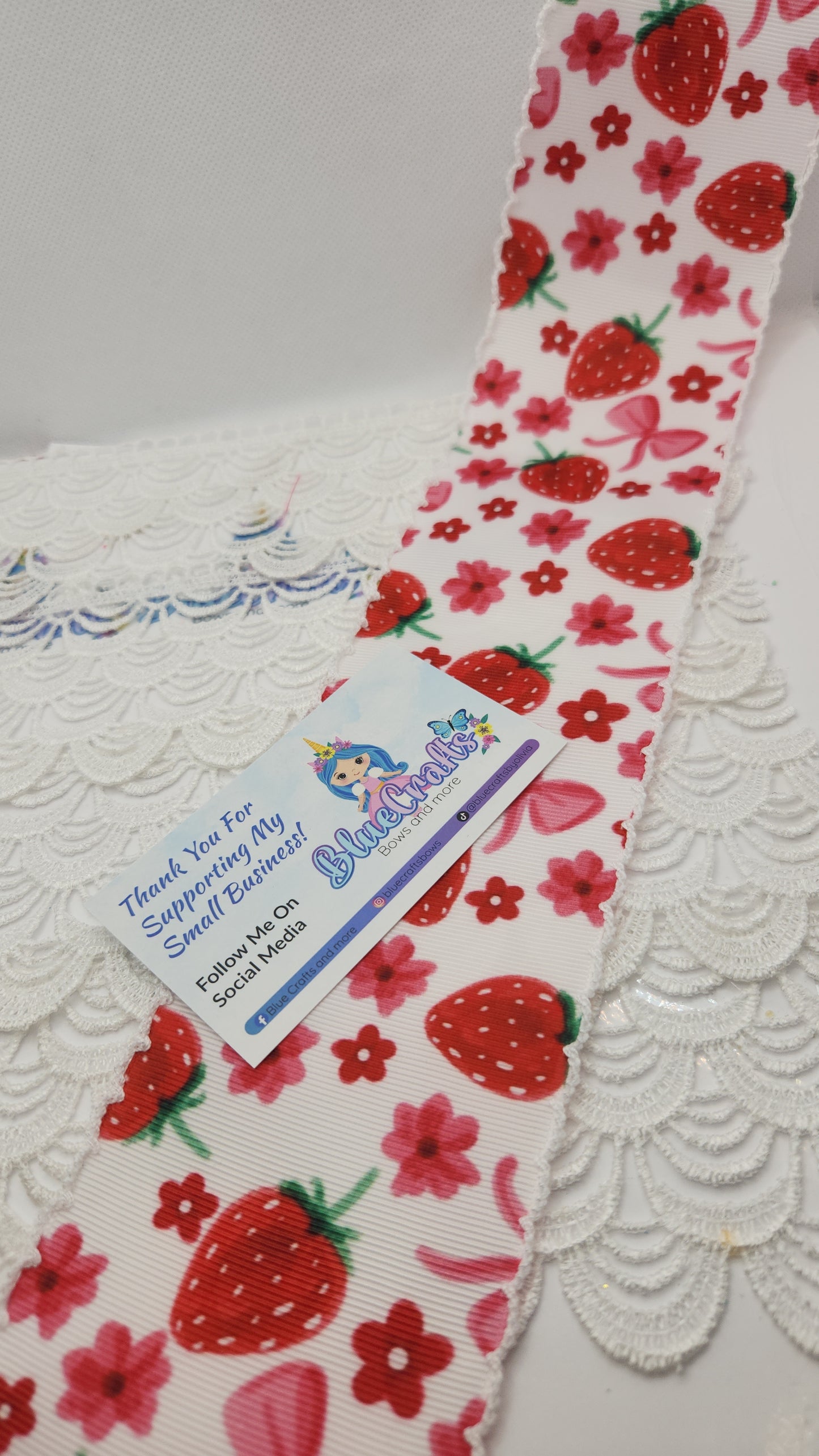 Moonstitich Print Ribbon "Strawberry 🍓"