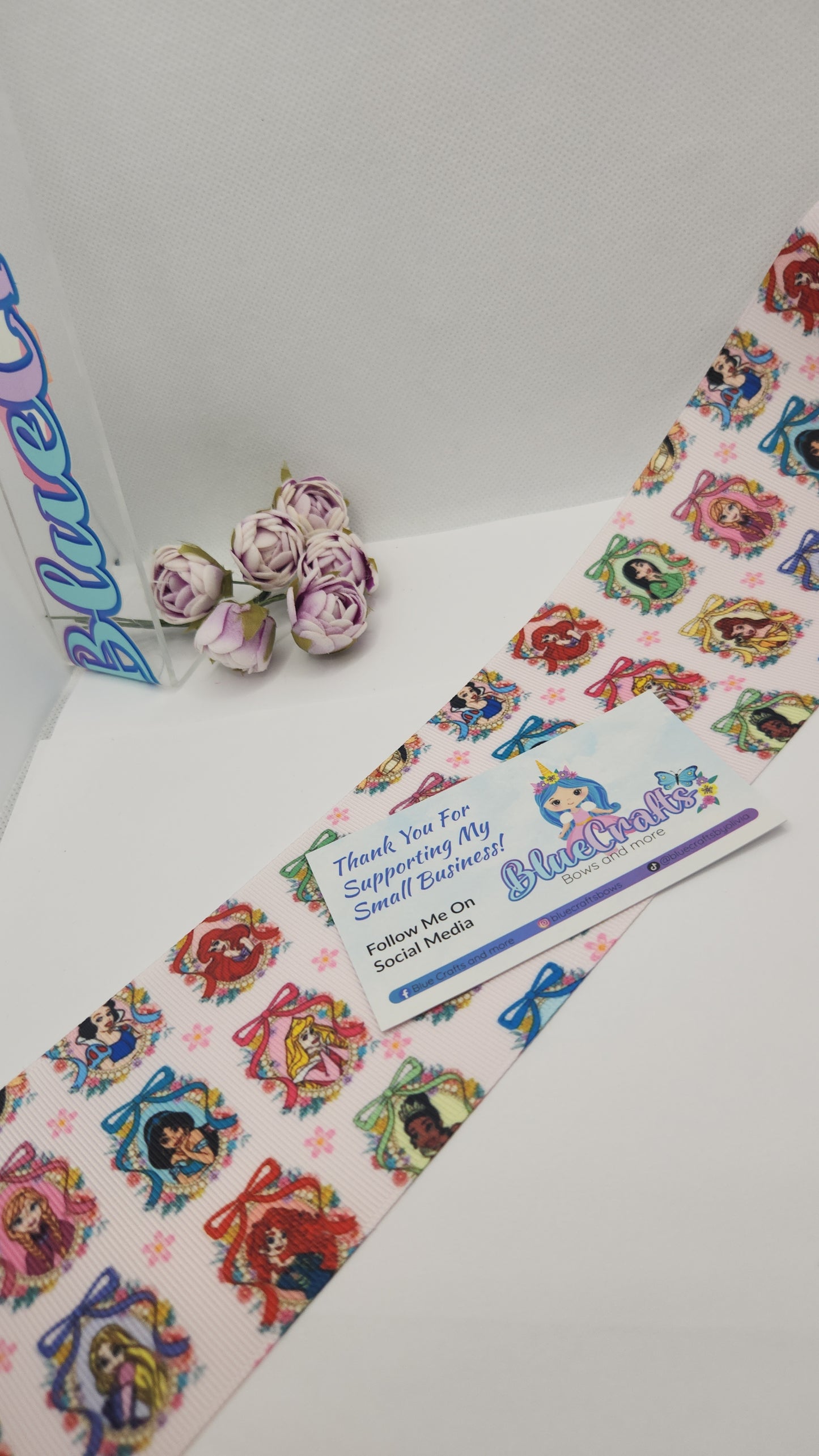 Grosgrain Ribbon 3inch "Princess  bows"