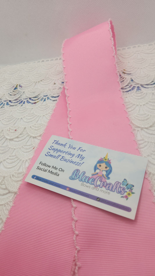 Moonstitich Ribbon "Geranium Pink/Ice Pink"