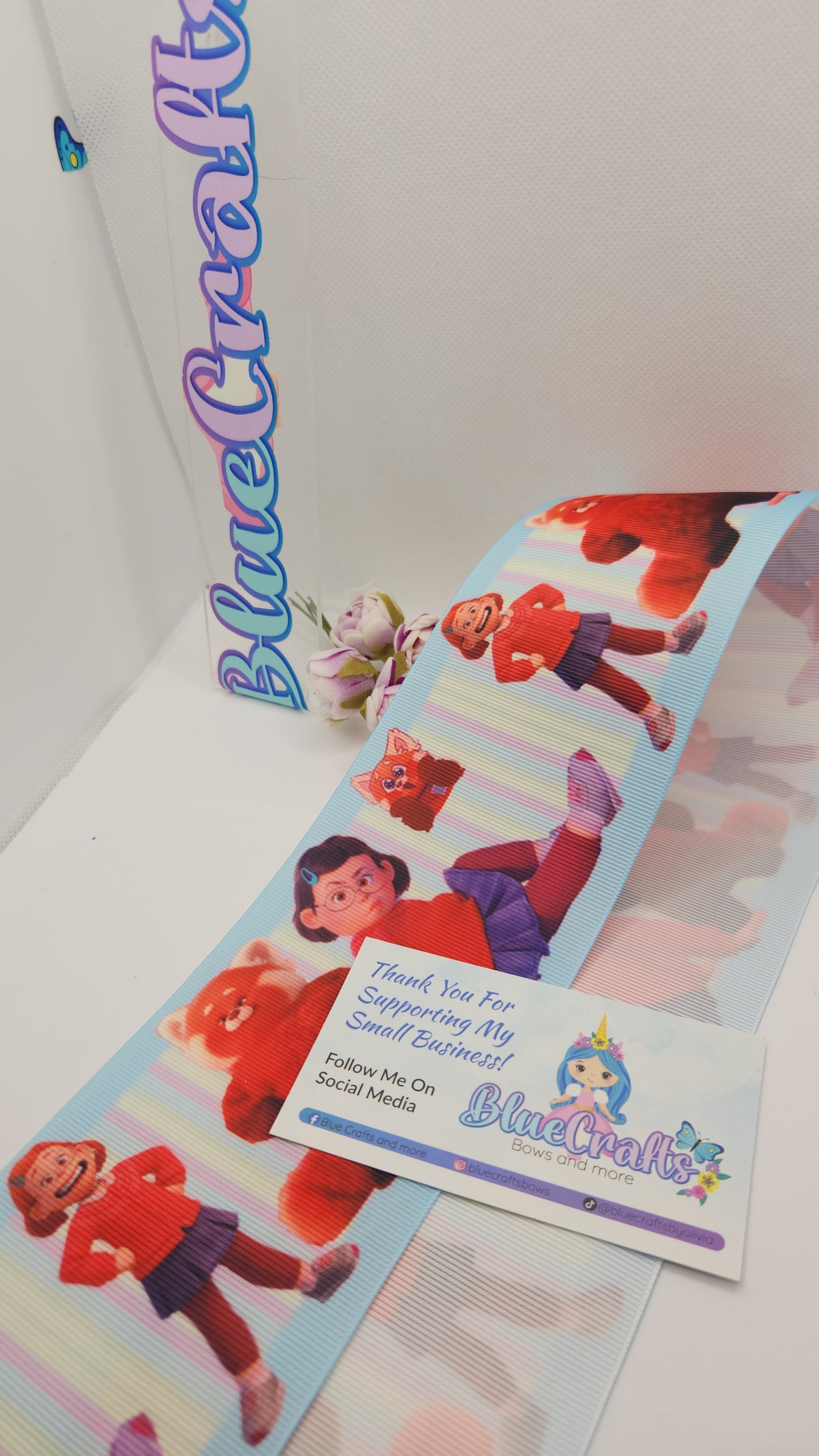 Grosgrain Ribbon 3 inch"Red Panda"