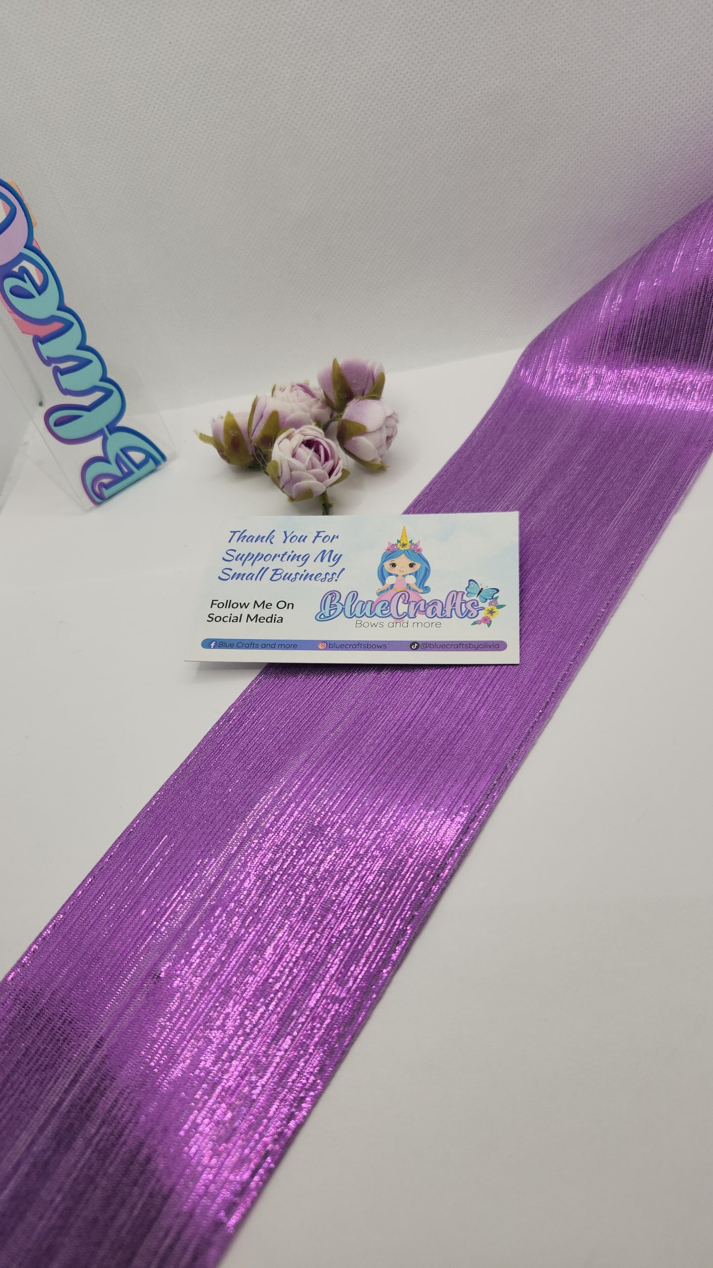 Metallic Ribbon 3inch "Purple"