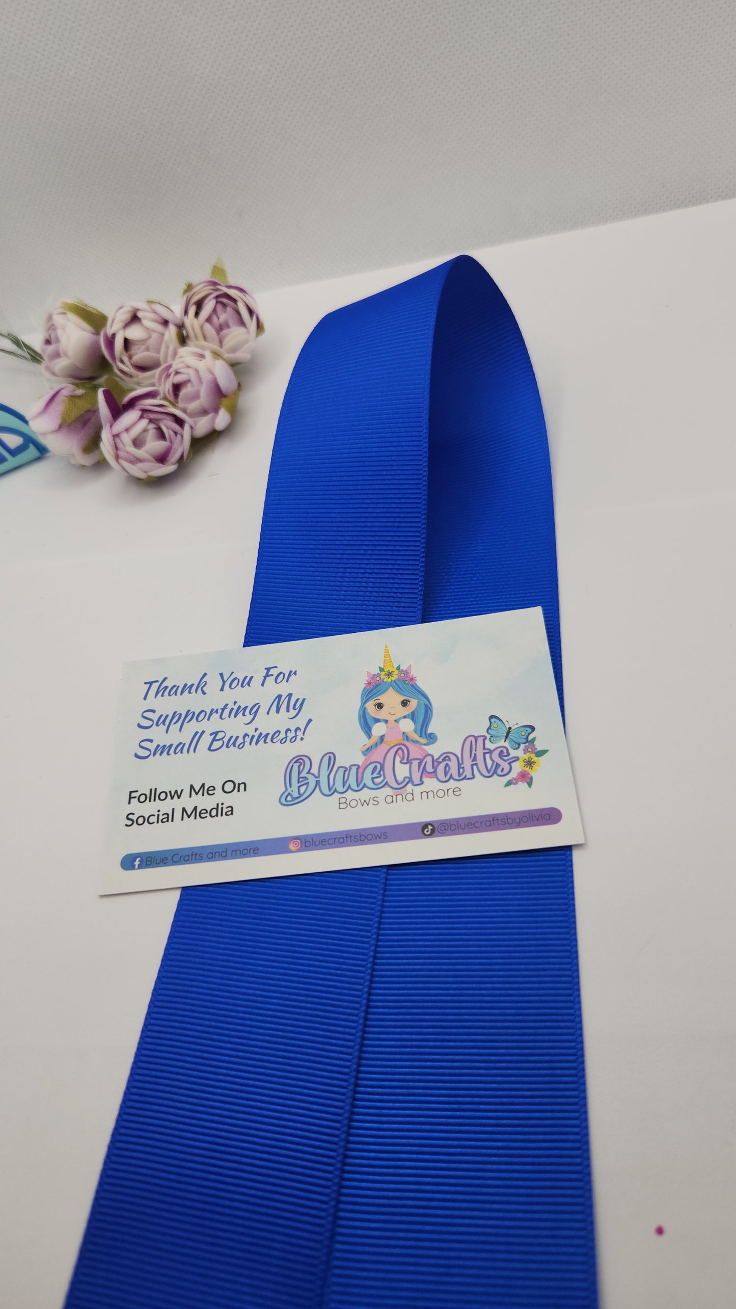 Grosgrain Ribbon 1.5"Electric Blue"