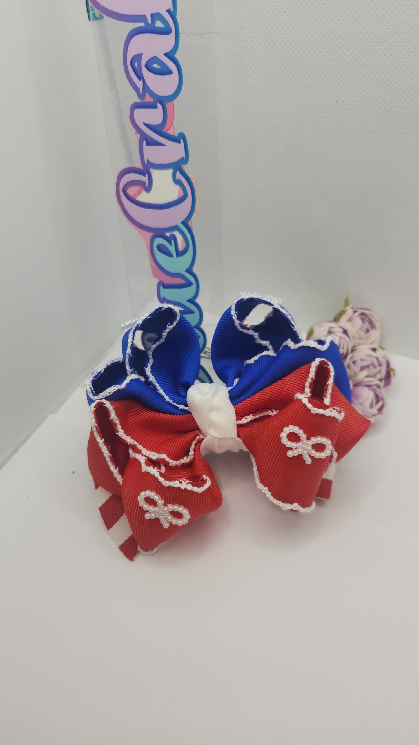 Hairbow perfect for July 4th