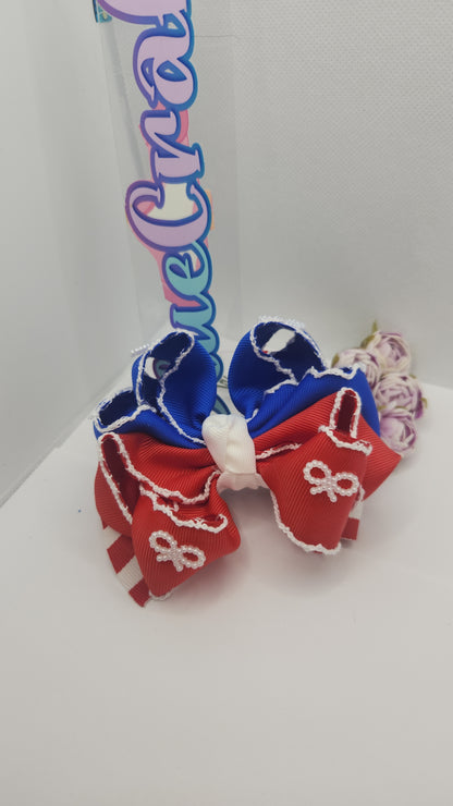 Hairbow perfect for July 4th