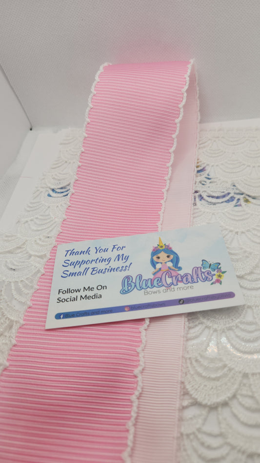 Moonstitich Print Ribbon "Pink Strips"