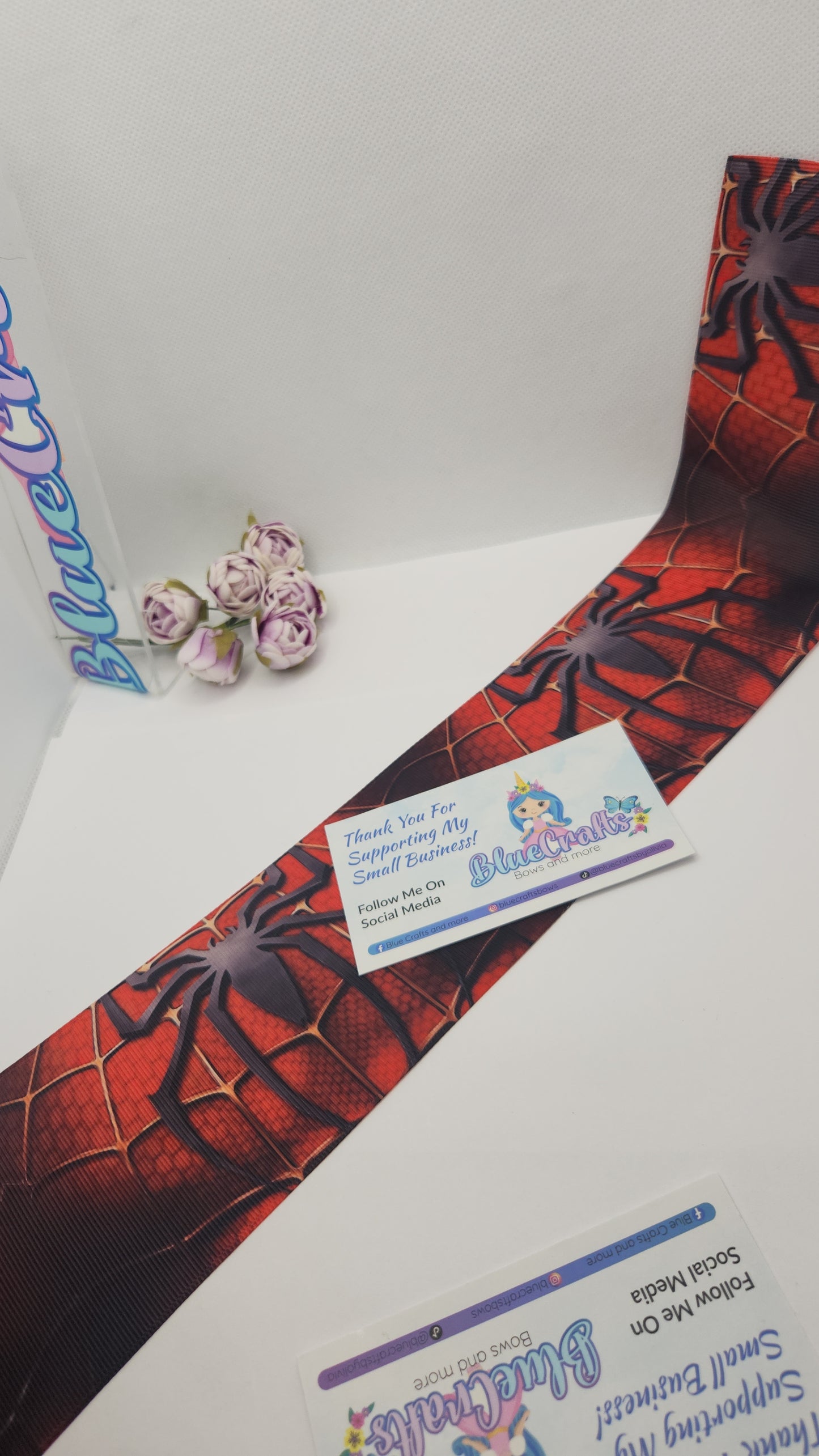 Grosgrain Ribbon 3inch "Spiderman"