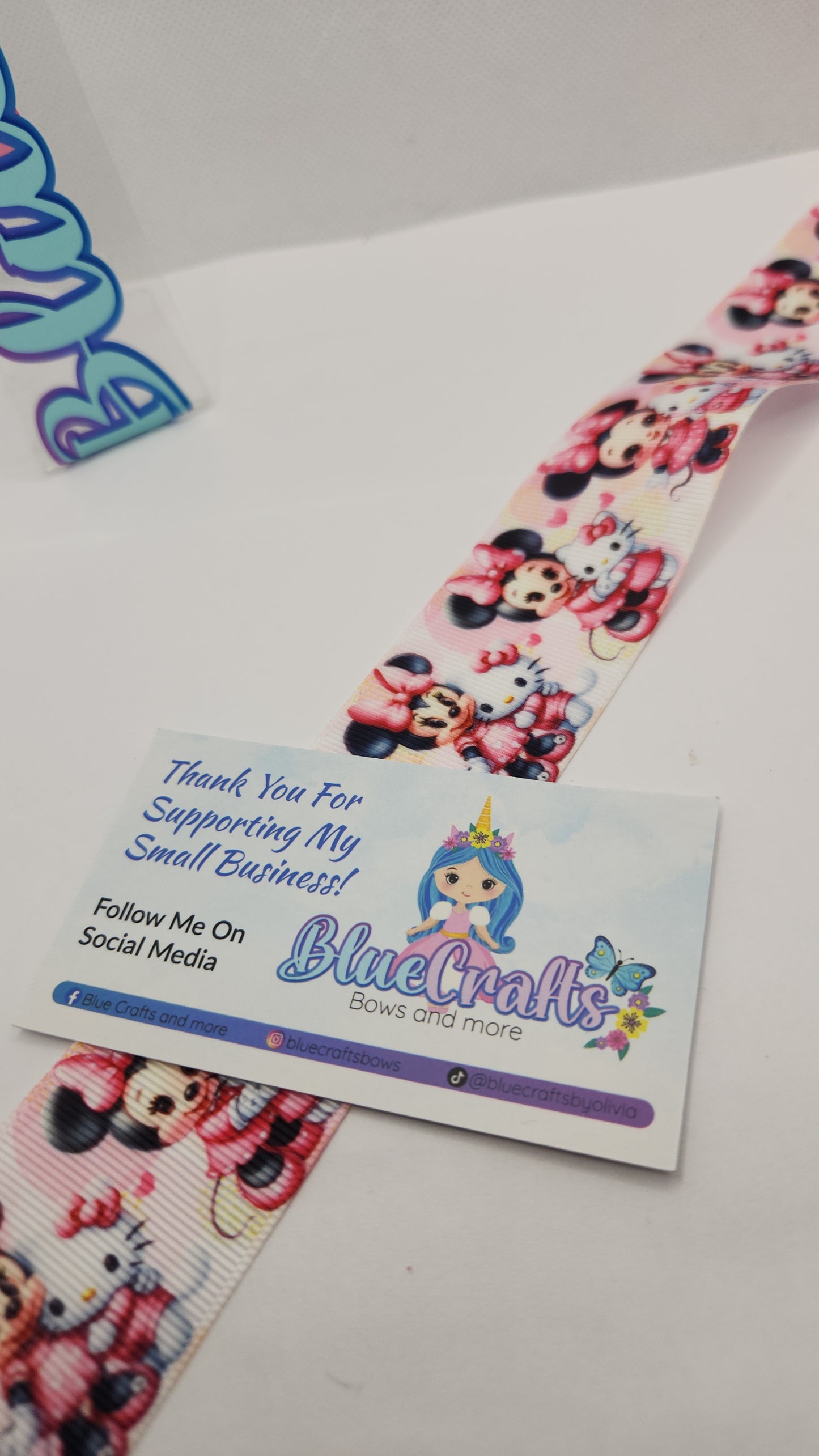 Grosgrain Ribbon 1.5" .5yds , choose your print