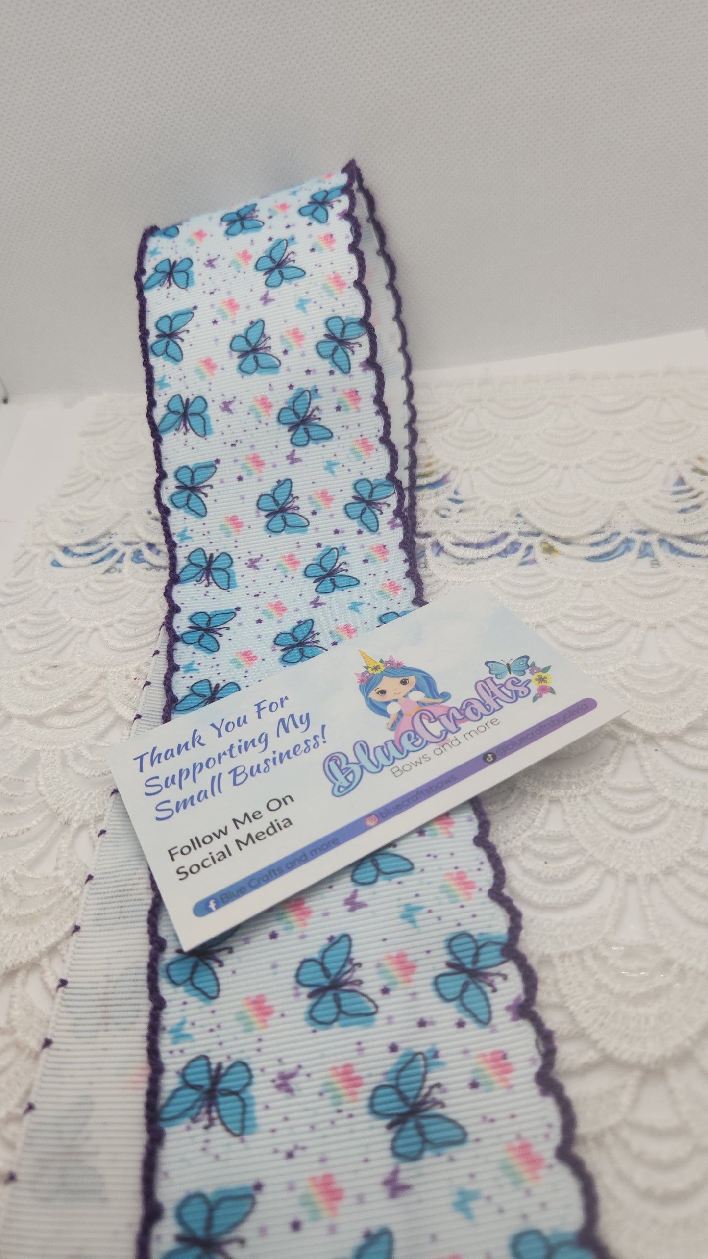 Moonstitich Print Ribbon "Butterfly's"