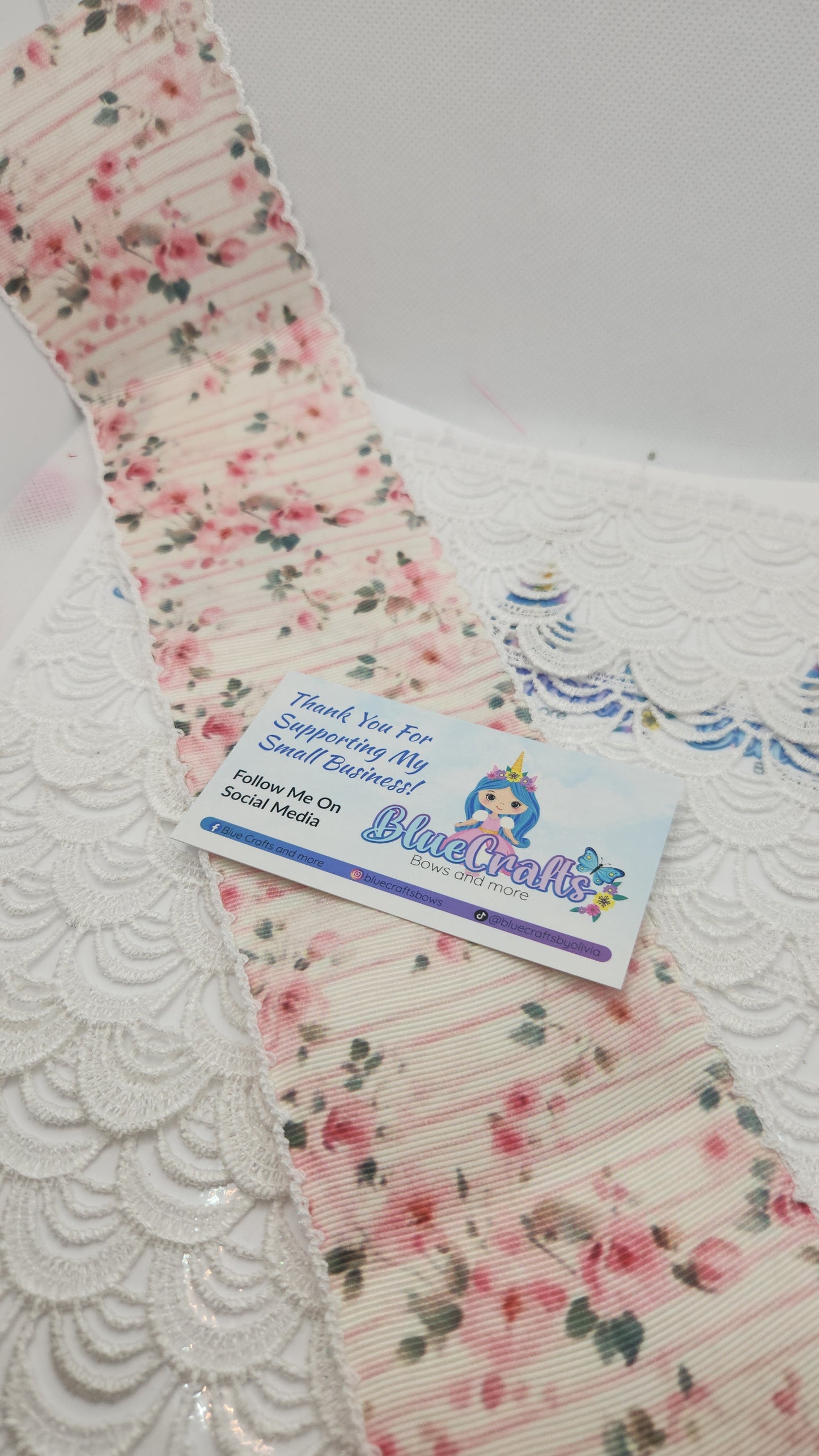 Moonstitich Print Ribbon "Flowers"