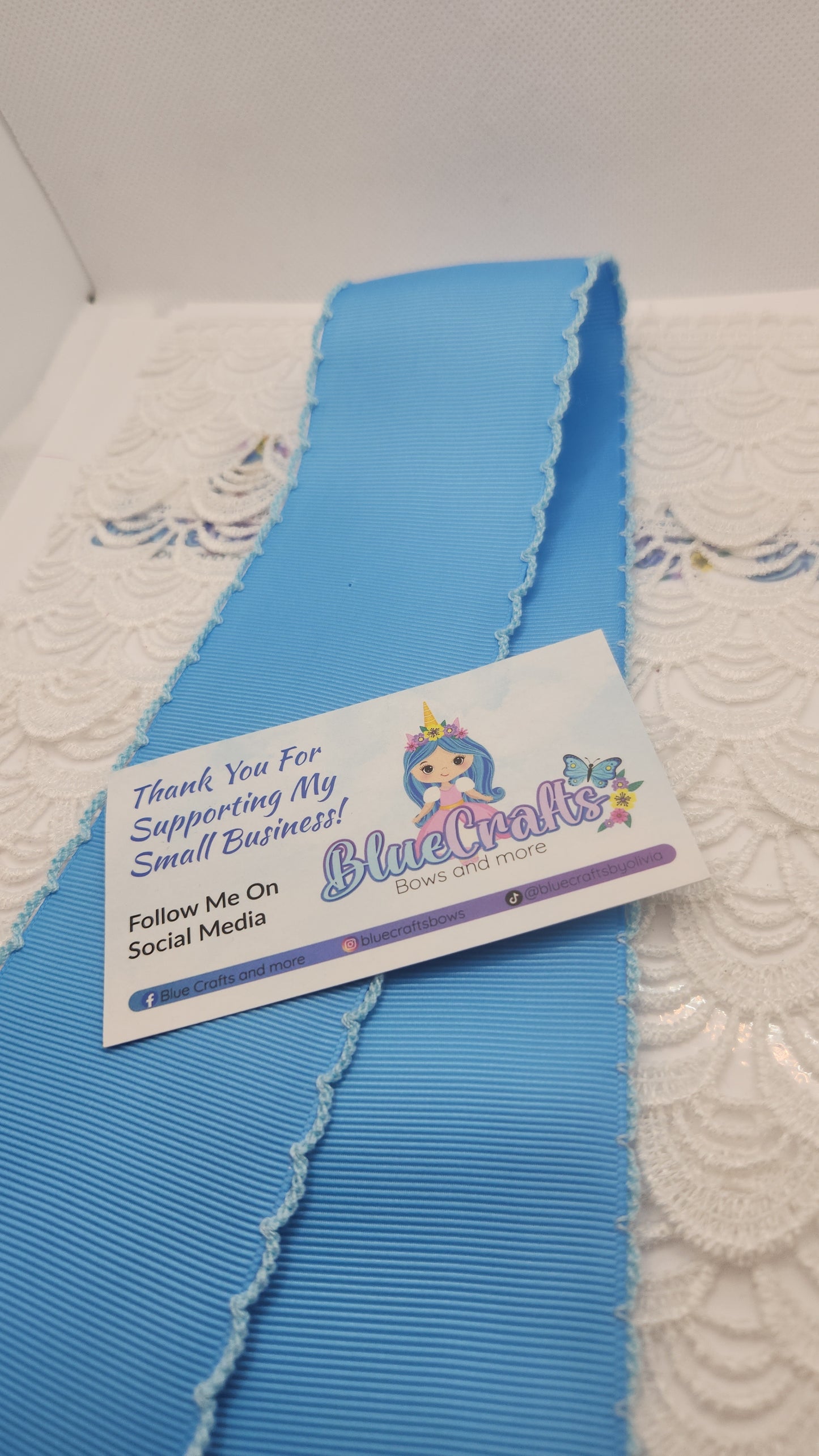 Moonstitich Ribbon "Copen/Lt.Blue"