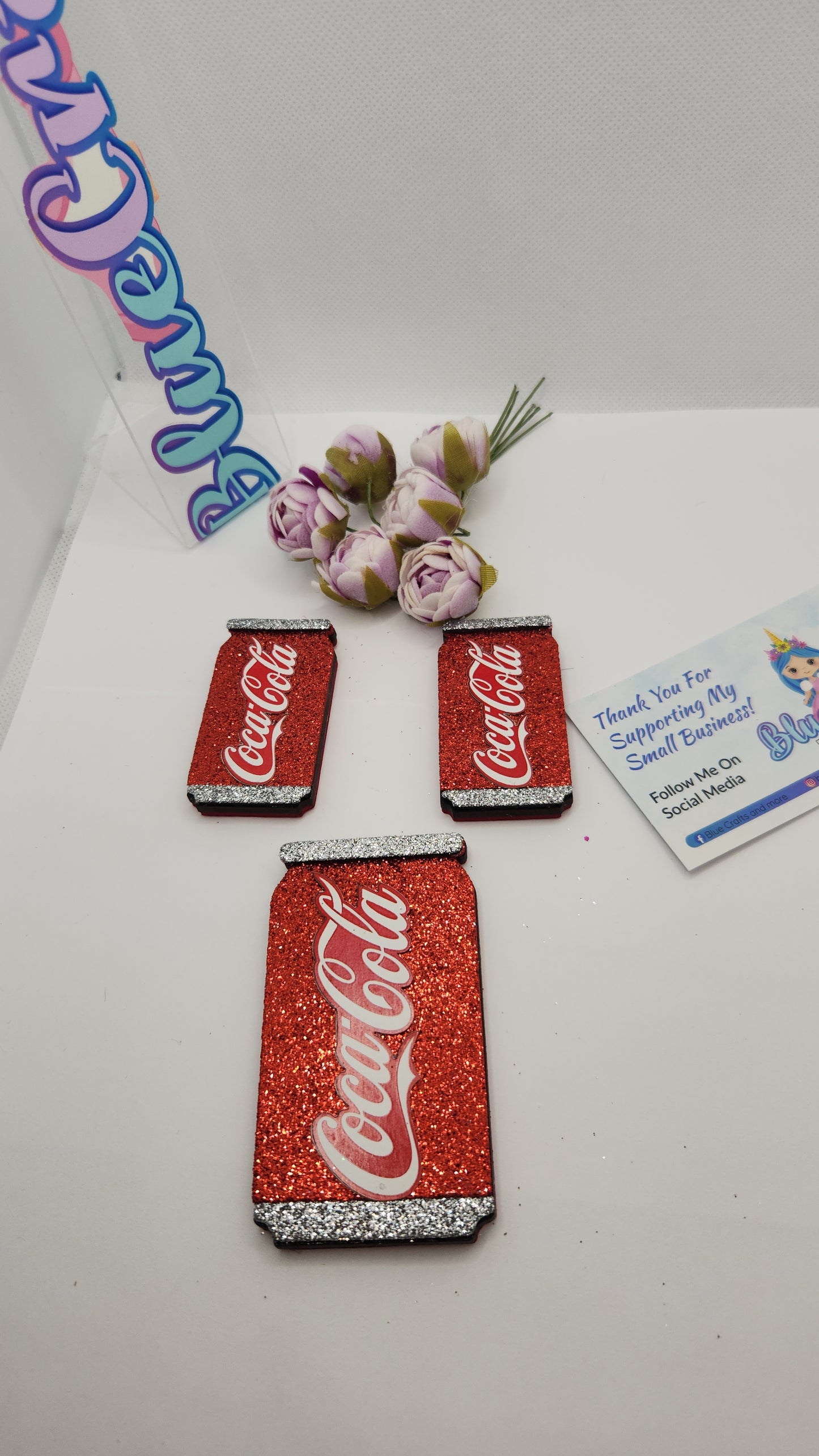 Shakers for hairbows "coke can"